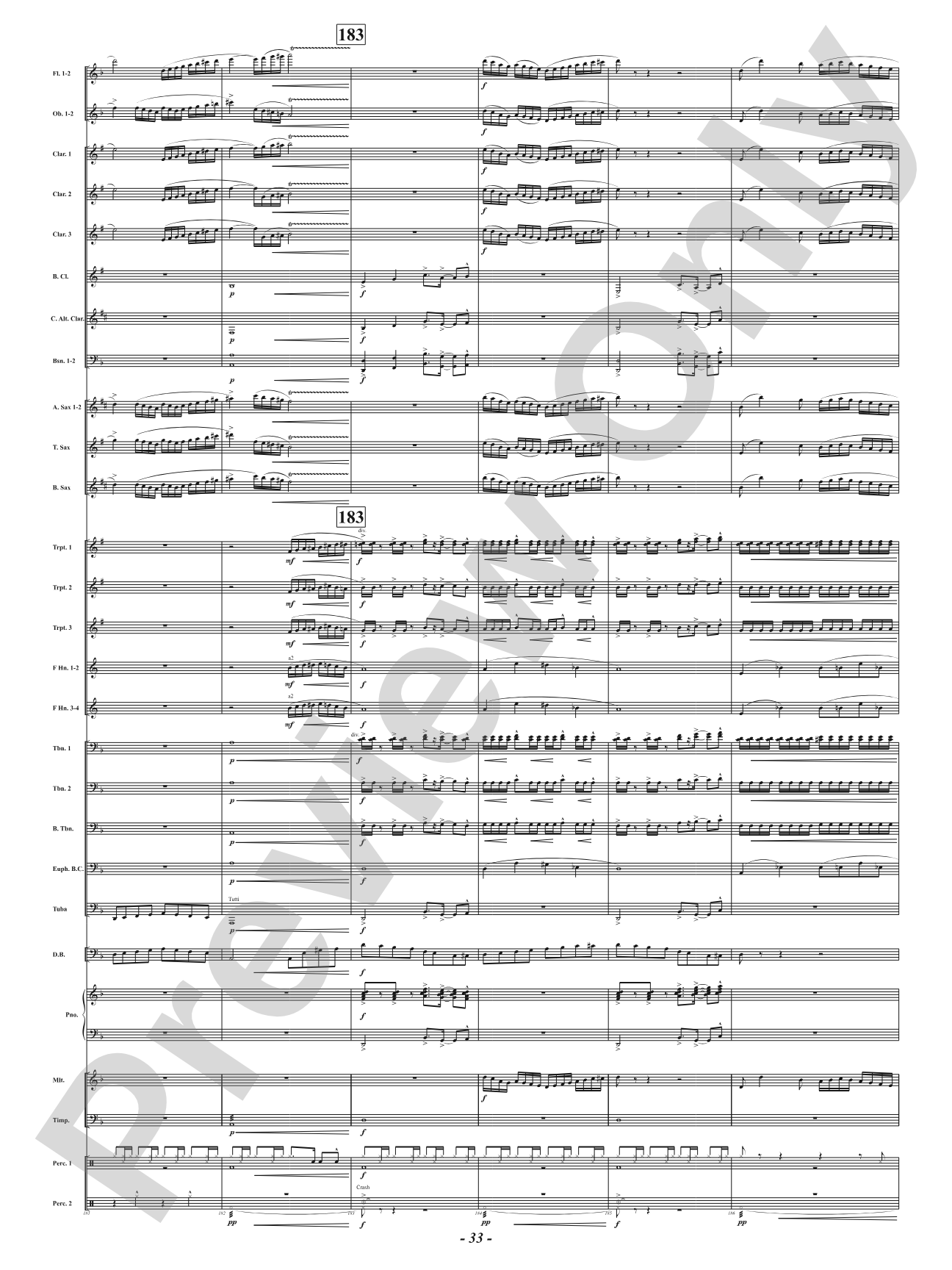 Hot As Blue Blazes: Concert Band Conductor Score & Parts