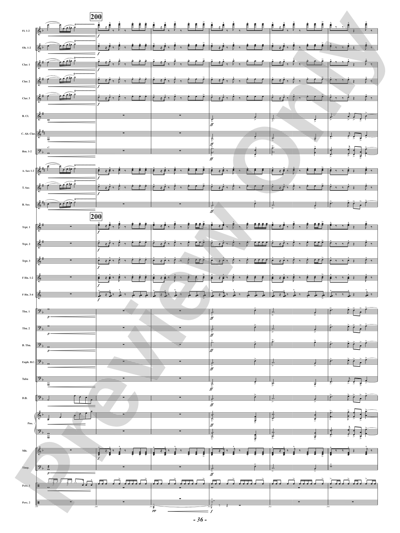 Hot As Blue Blazes: Concert Band Conductor Score & Parts