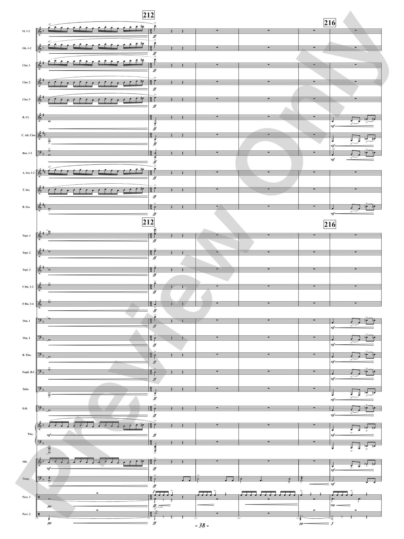 Hot As Blue Blazes: Concert Band Conductor Score & Parts