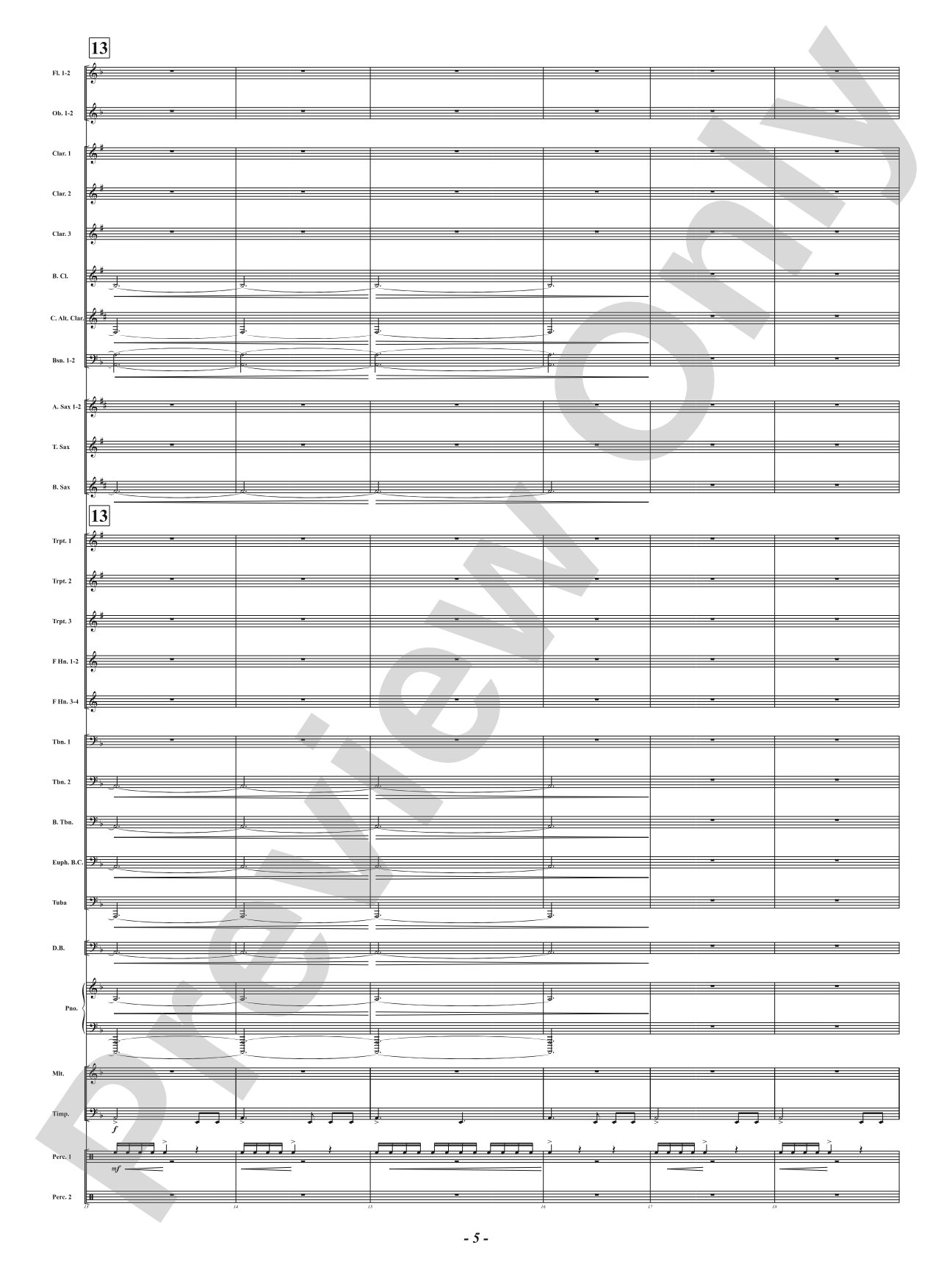 Hot As Blue Blazes: Concert Band Conductor Score & Parts
