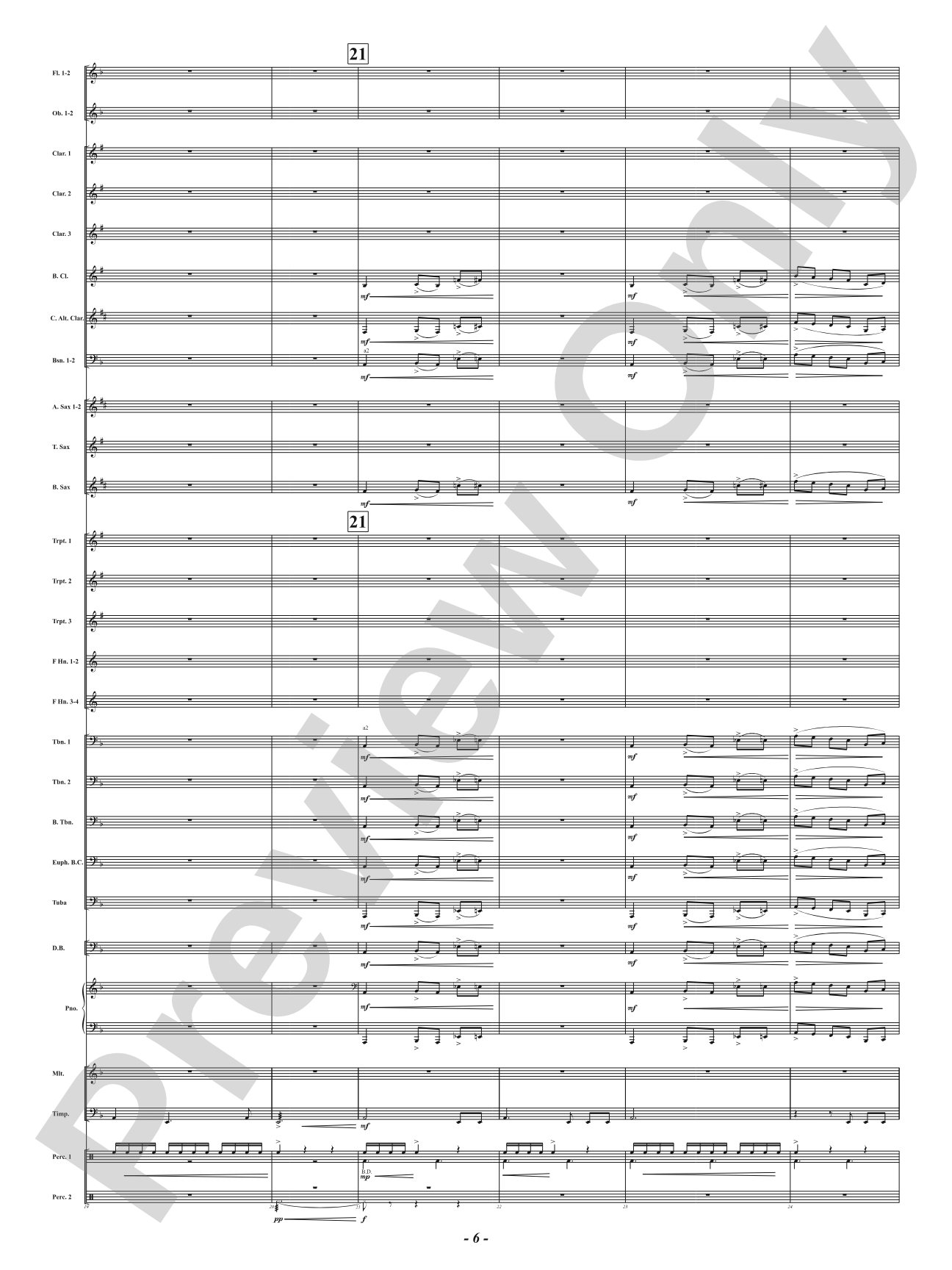 Hot As Blue Blazes: Concert Band Conductor Score & Parts