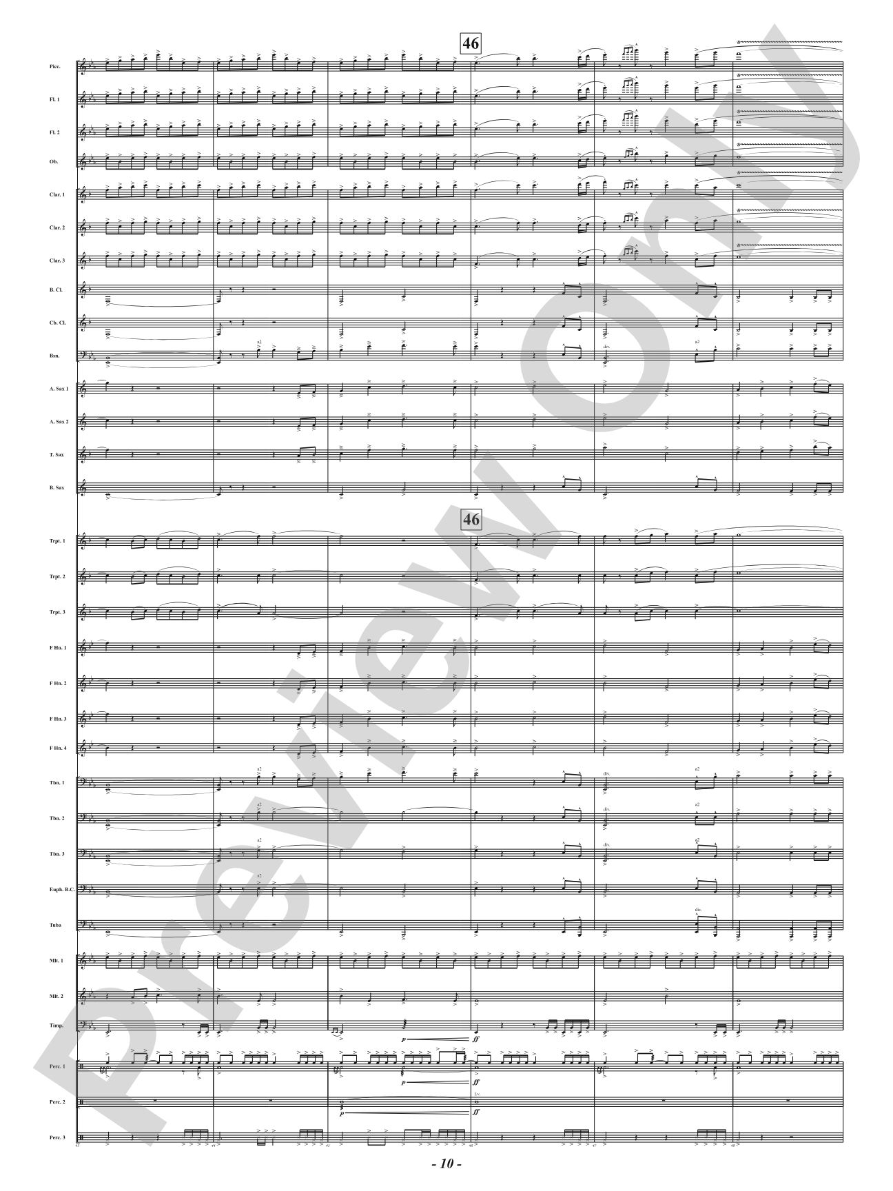 Dawn's Triumph: Concert Band Conductor Score & Parts