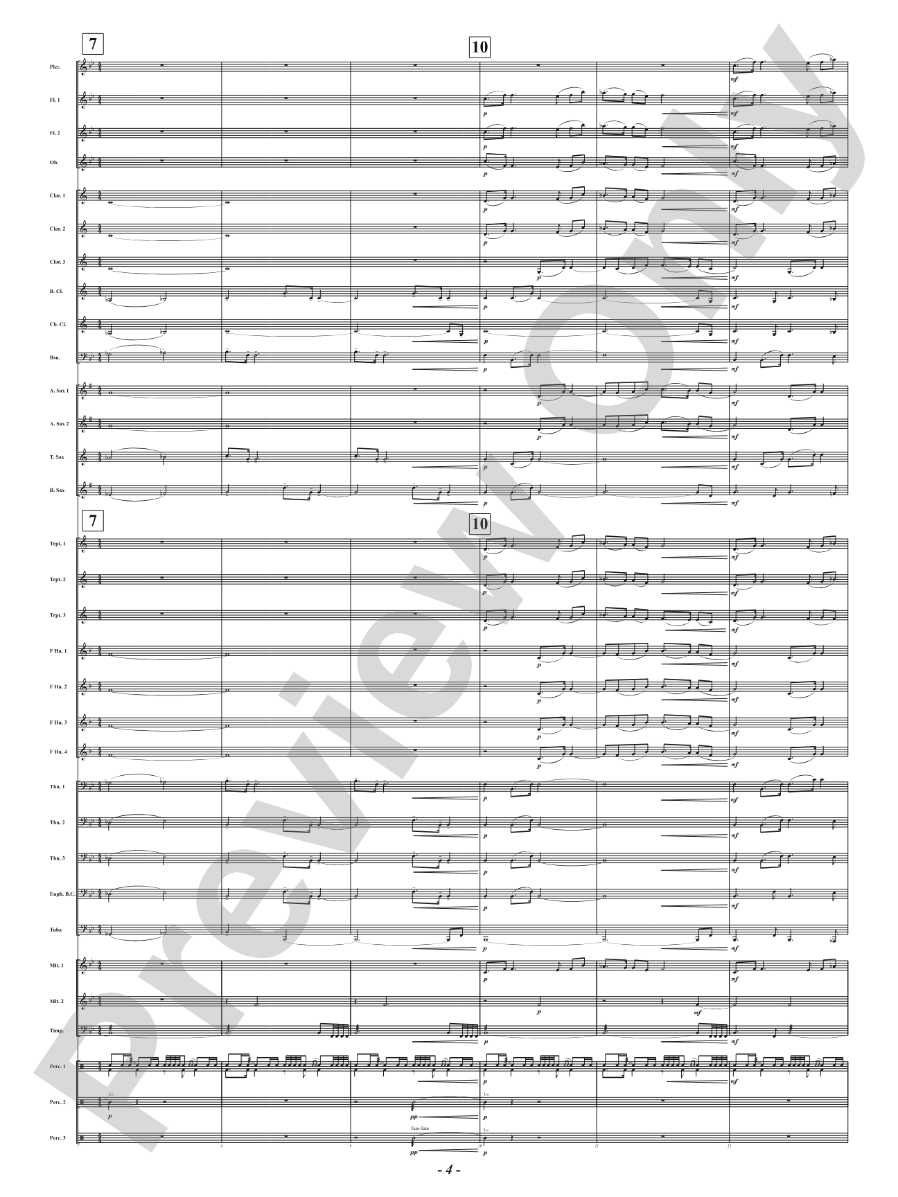Dawn's Triumph: Concert Band Conductor Score & Parts