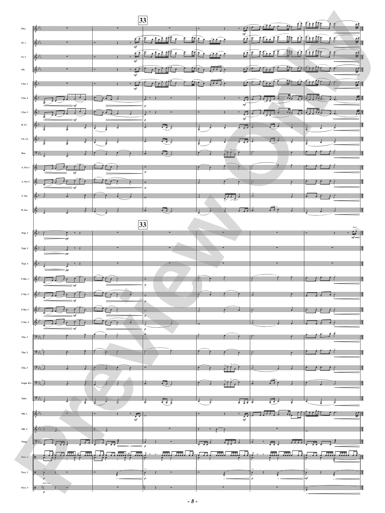 Dawn's Triumph: Concert Band Conductor Score & Parts