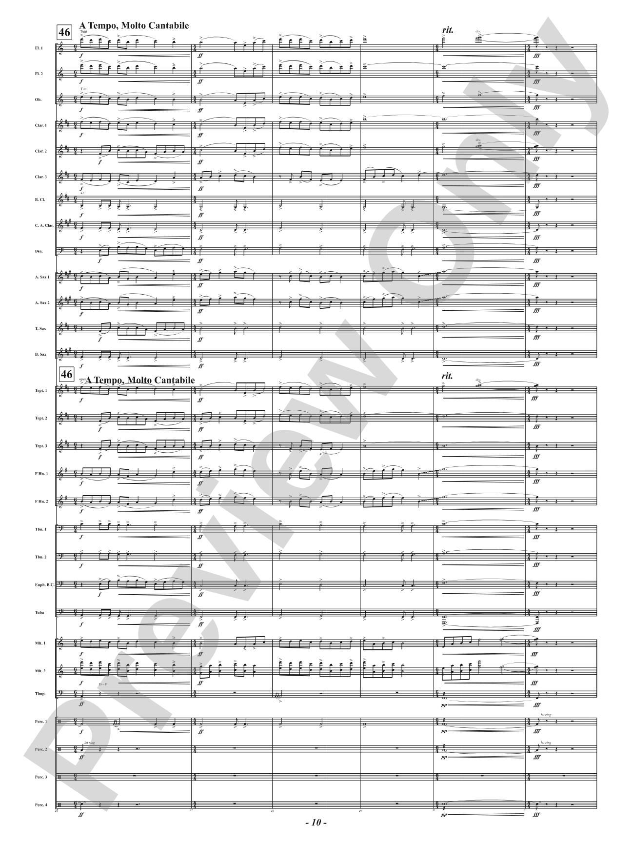 And Her Light Shines: Concert Band Conductor Score & Parts