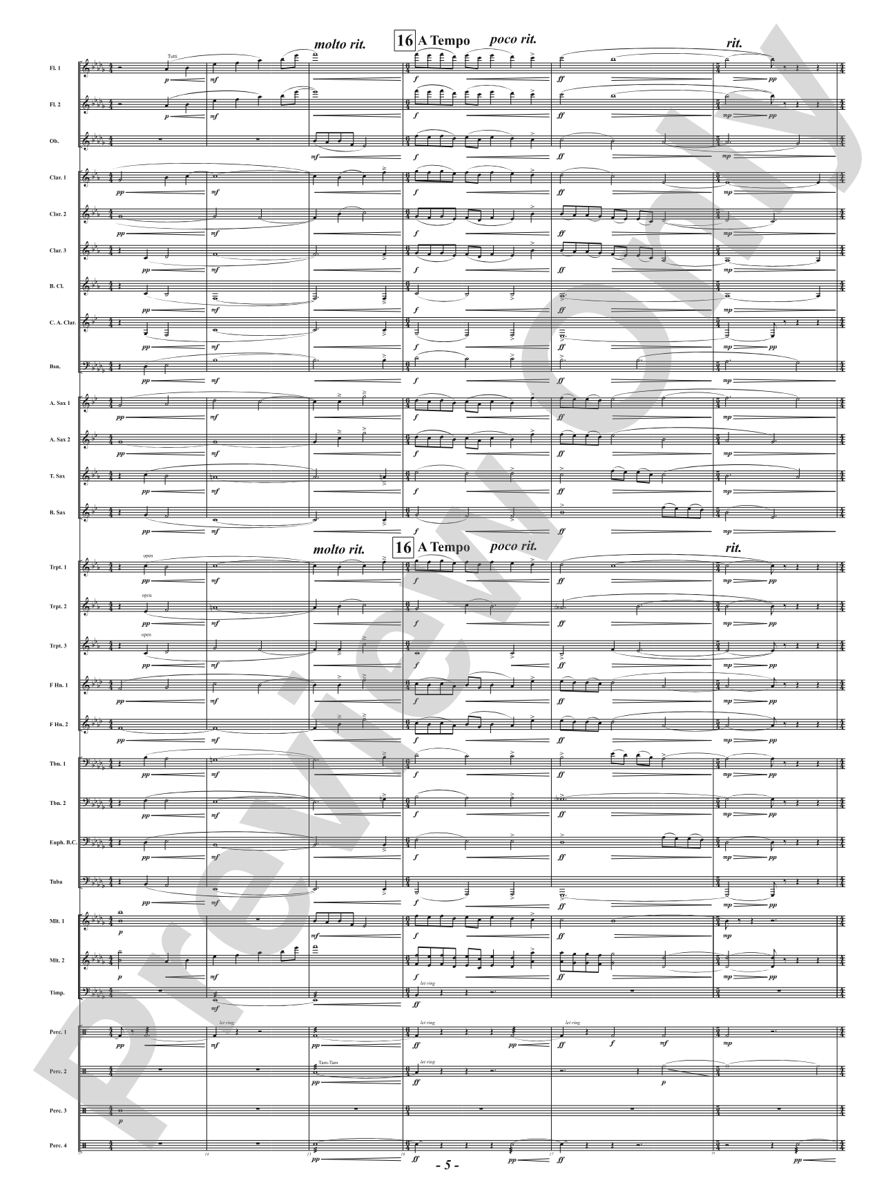 And Her Light Shines: Concert Band Conductor Score & Parts