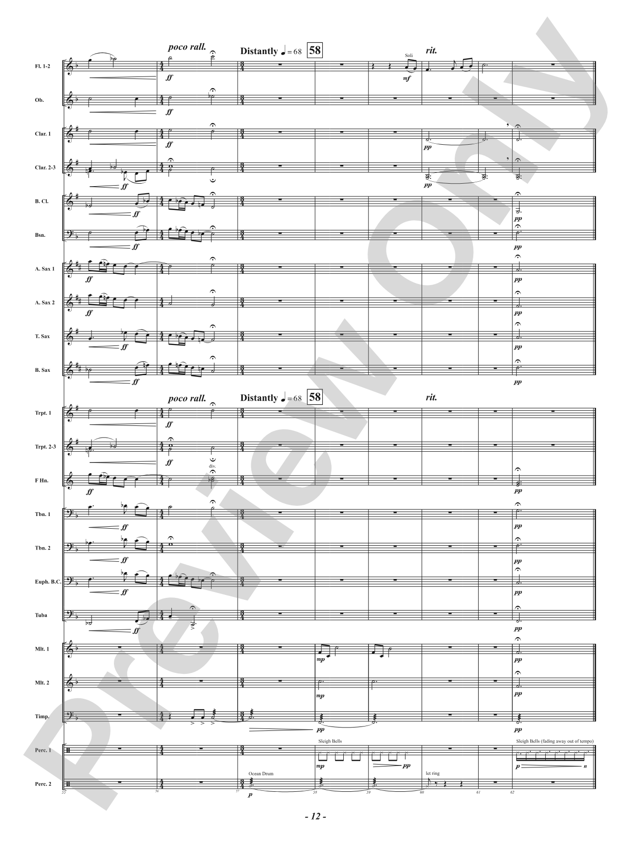 Peace Noel: Concert Band Conductor Score & Parts