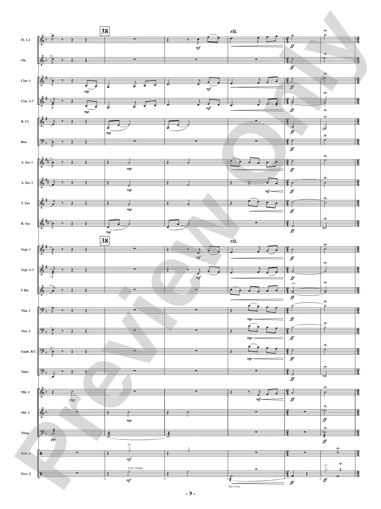 Peace Noel: Concert Band Conductor Score & Parts