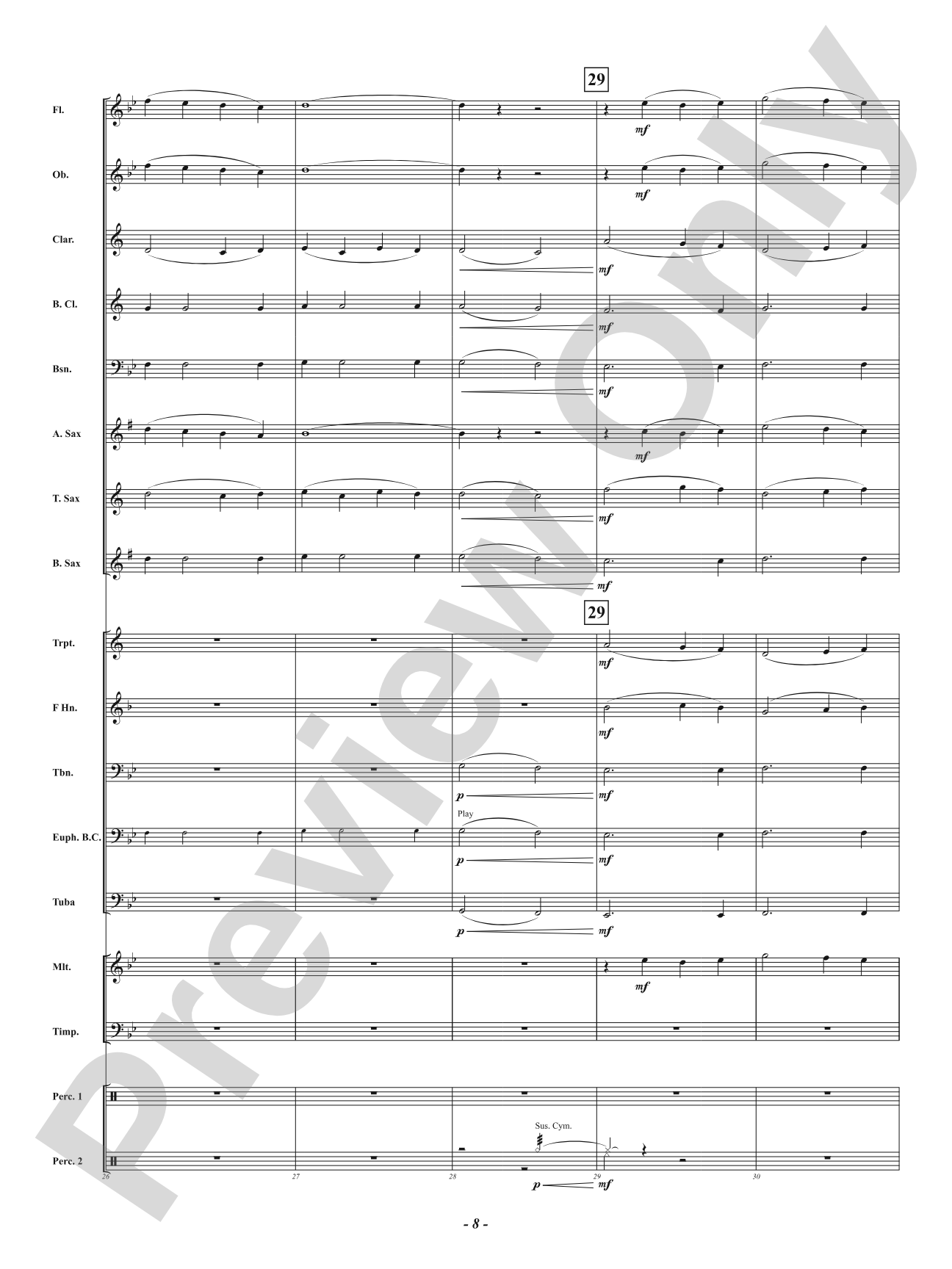Across the Universe: Concert Band Conductor Score & Parts