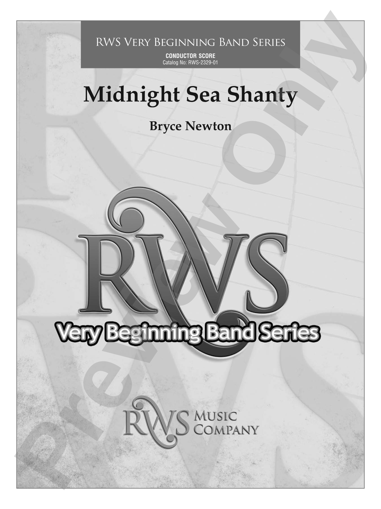 Midnight Sea Shanty: Concert Band Conductor Score & Parts