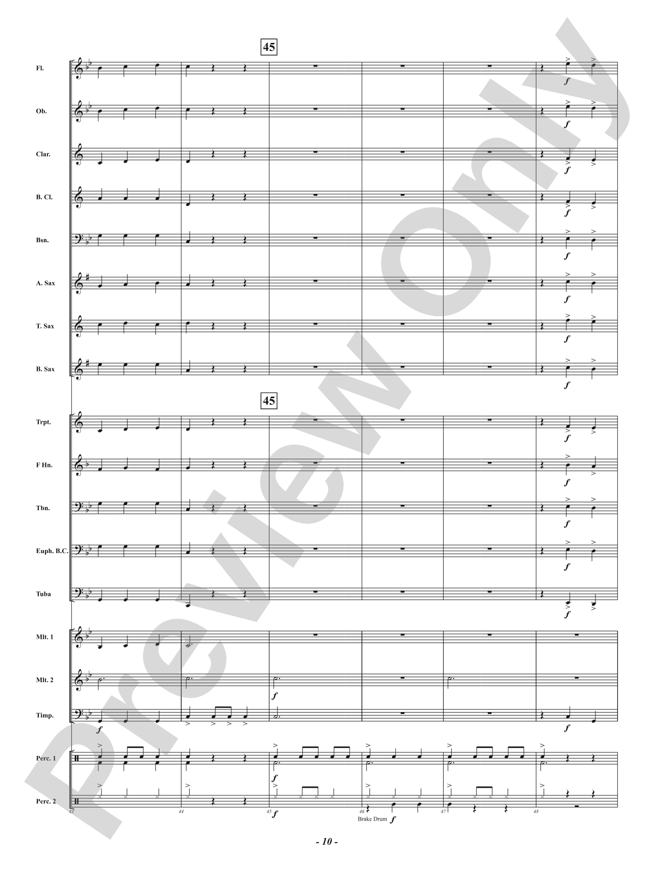 Midnight Sea Shanty: Concert Band Conductor Score & Parts