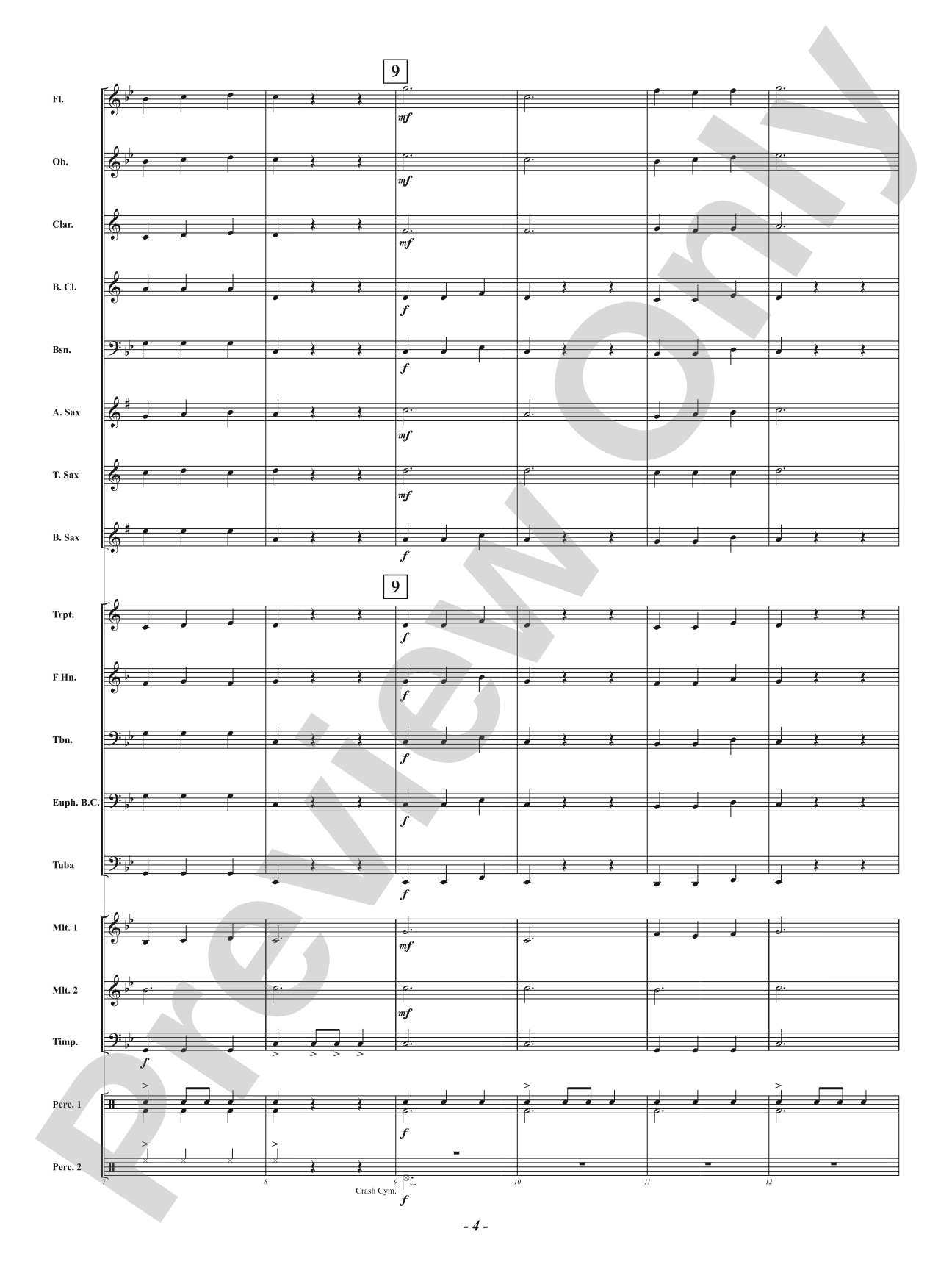 Midnight Sea Shanty: Concert Band Conductor Score & Parts