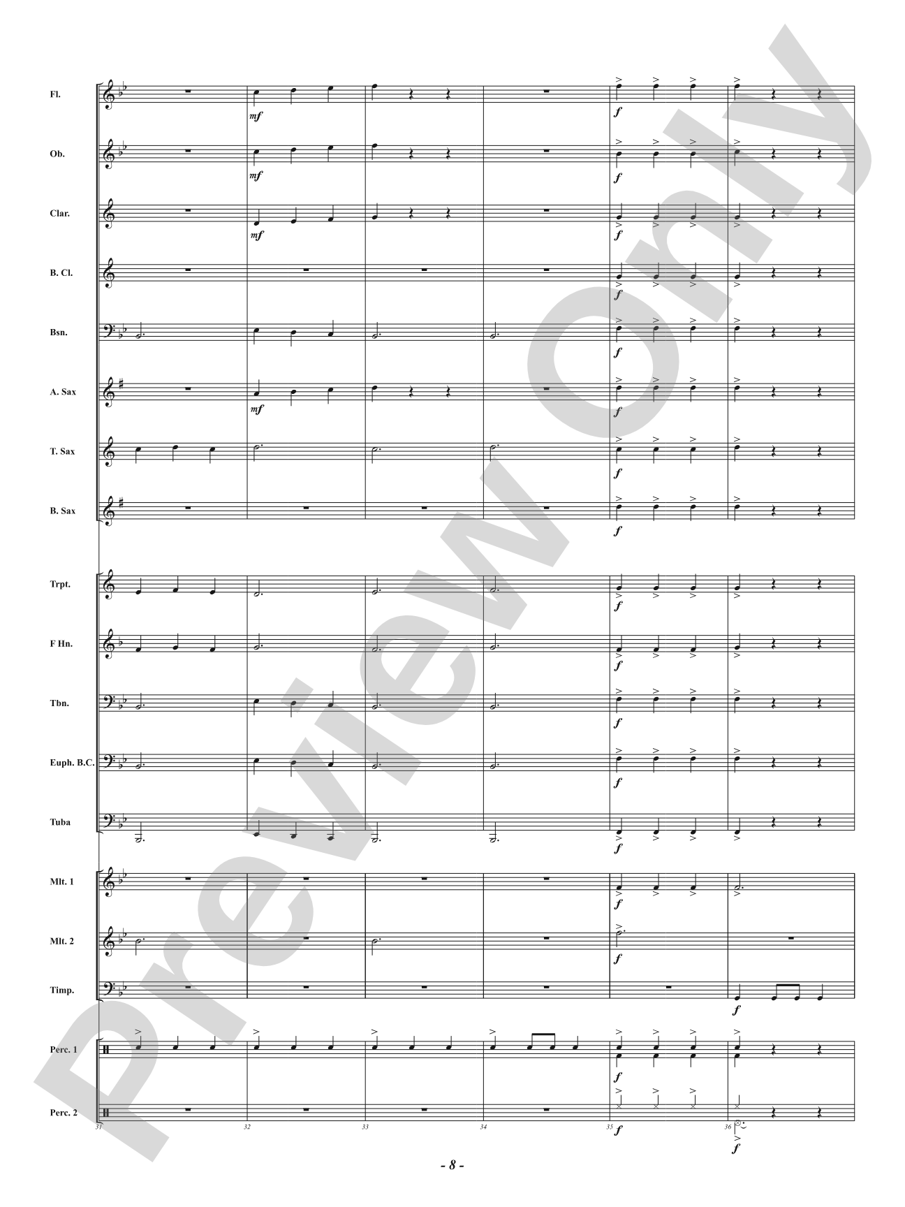 Midnight Sea Shanty: Concert Band Conductor Score & Parts