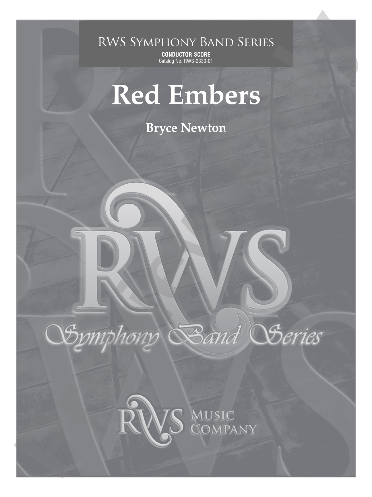 Red Embers: Concert Band Conductor Score & Parts