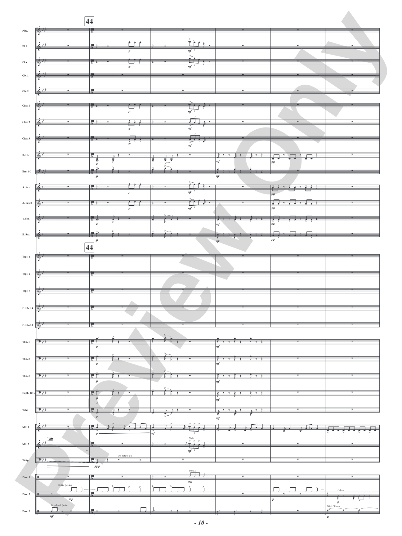 Red Embers: Concert Band Conductor Score & Parts
