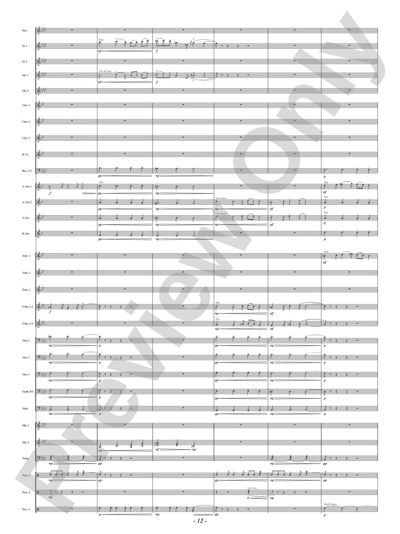 Red Embers: Concert Band Conductor Score & Parts