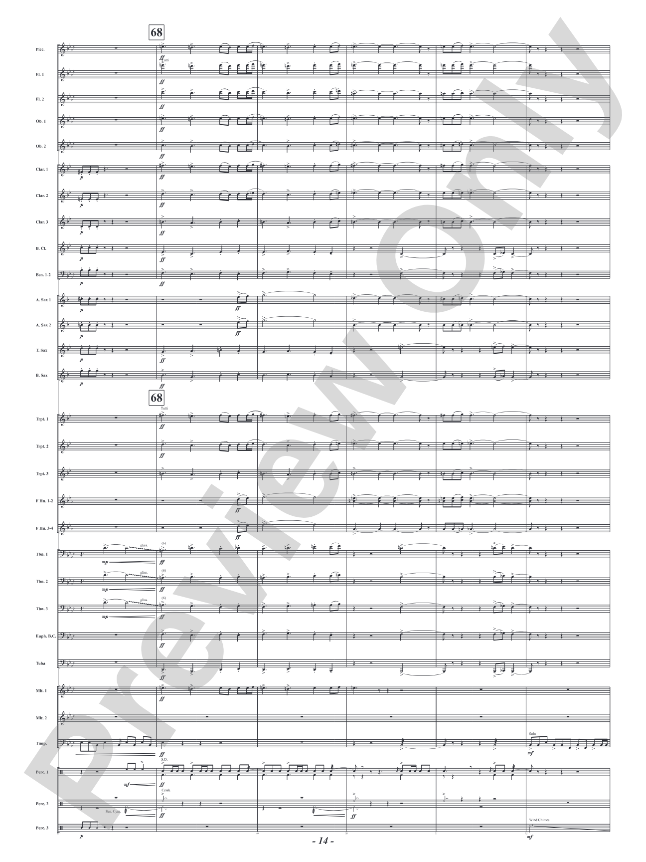 Red Embers: Concert Band Conductor Score & Parts