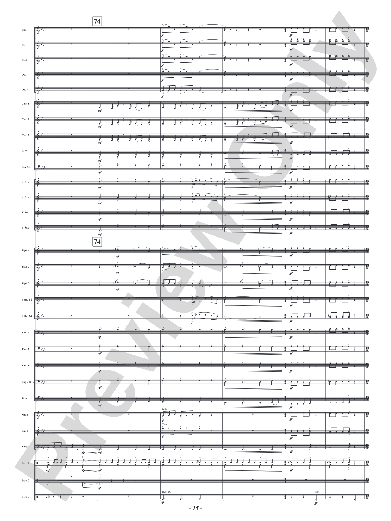 Red Embers: Concert Band Conductor Score & Parts