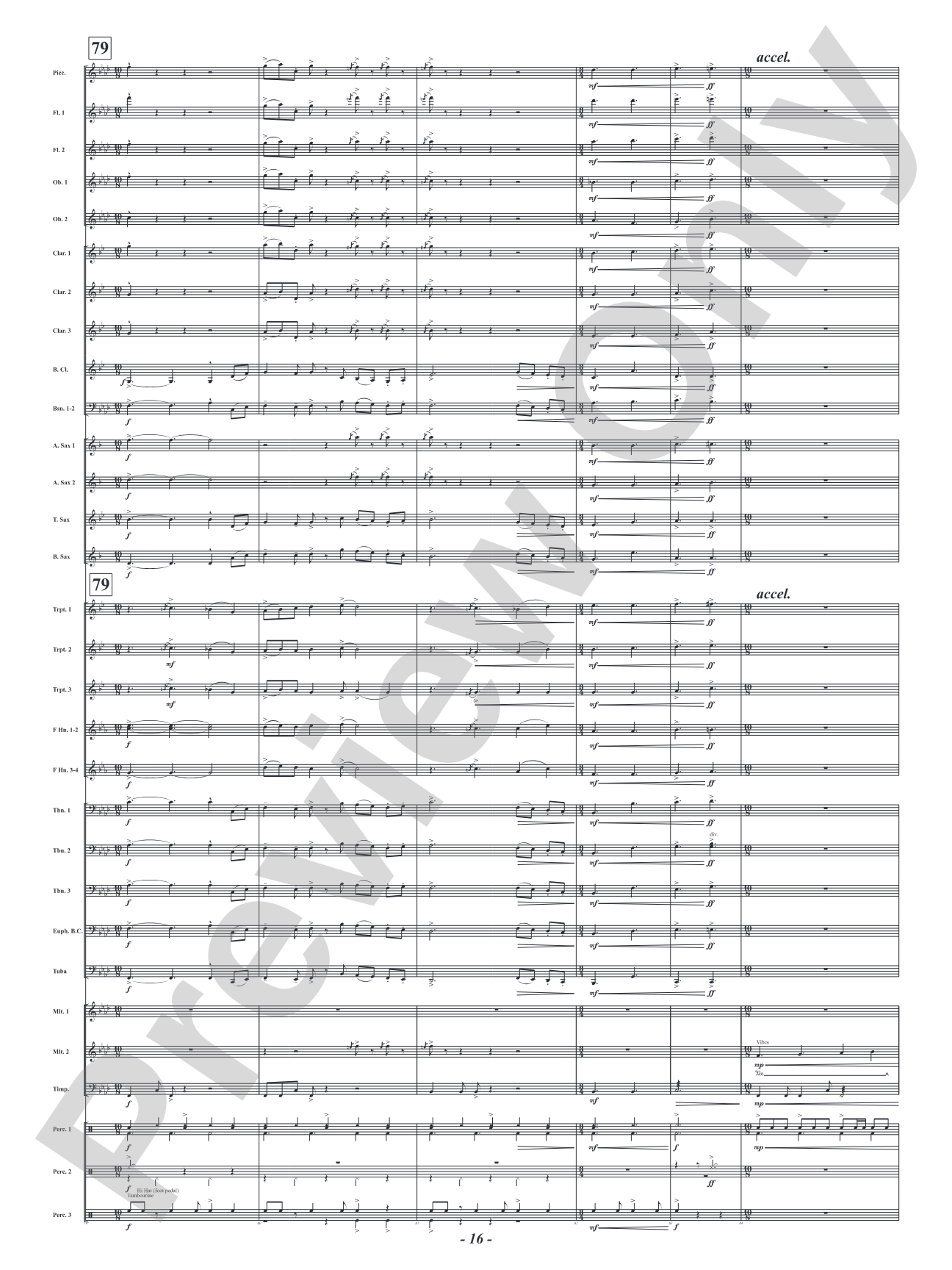Red Embers: Concert Band Conductor Score & Parts