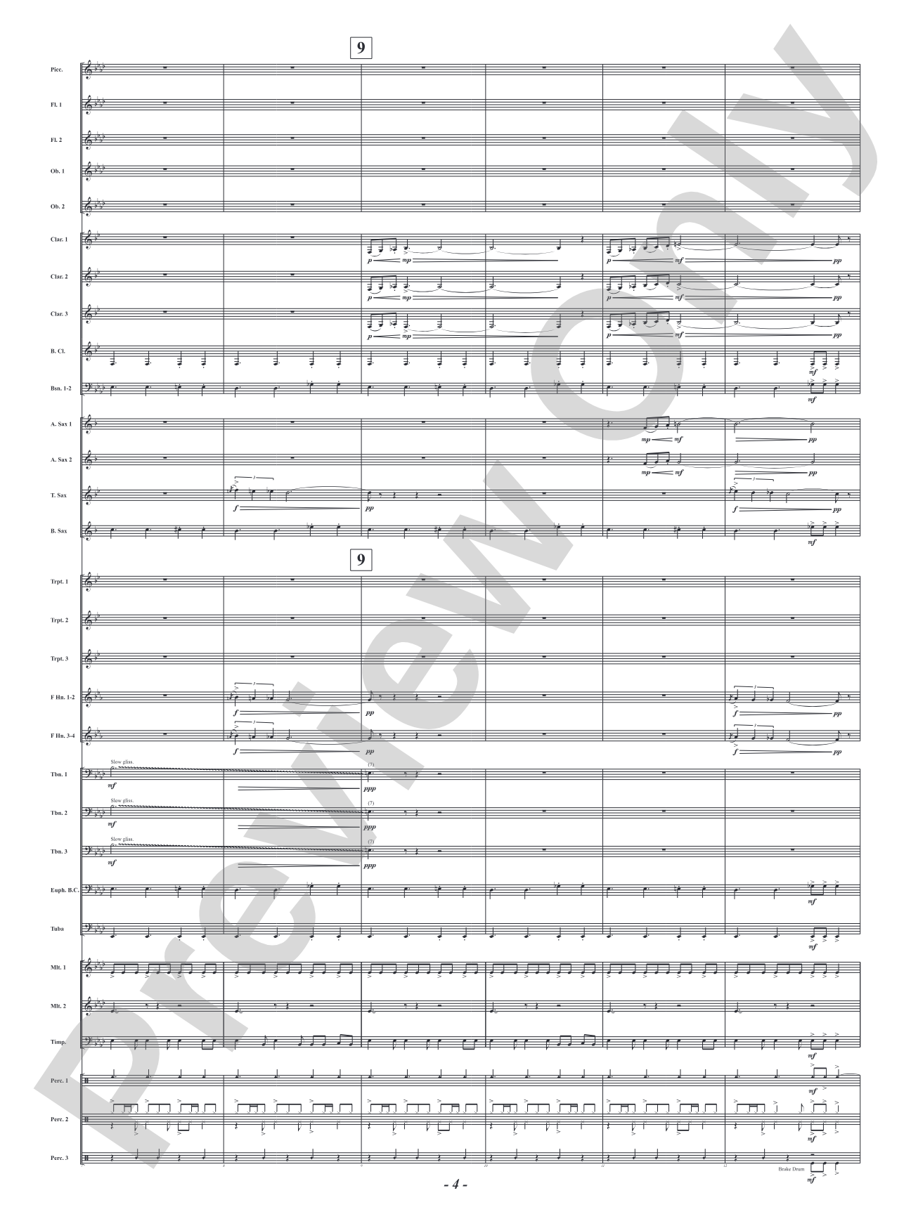 Red Embers: Concert Band Conductor Score & Parts