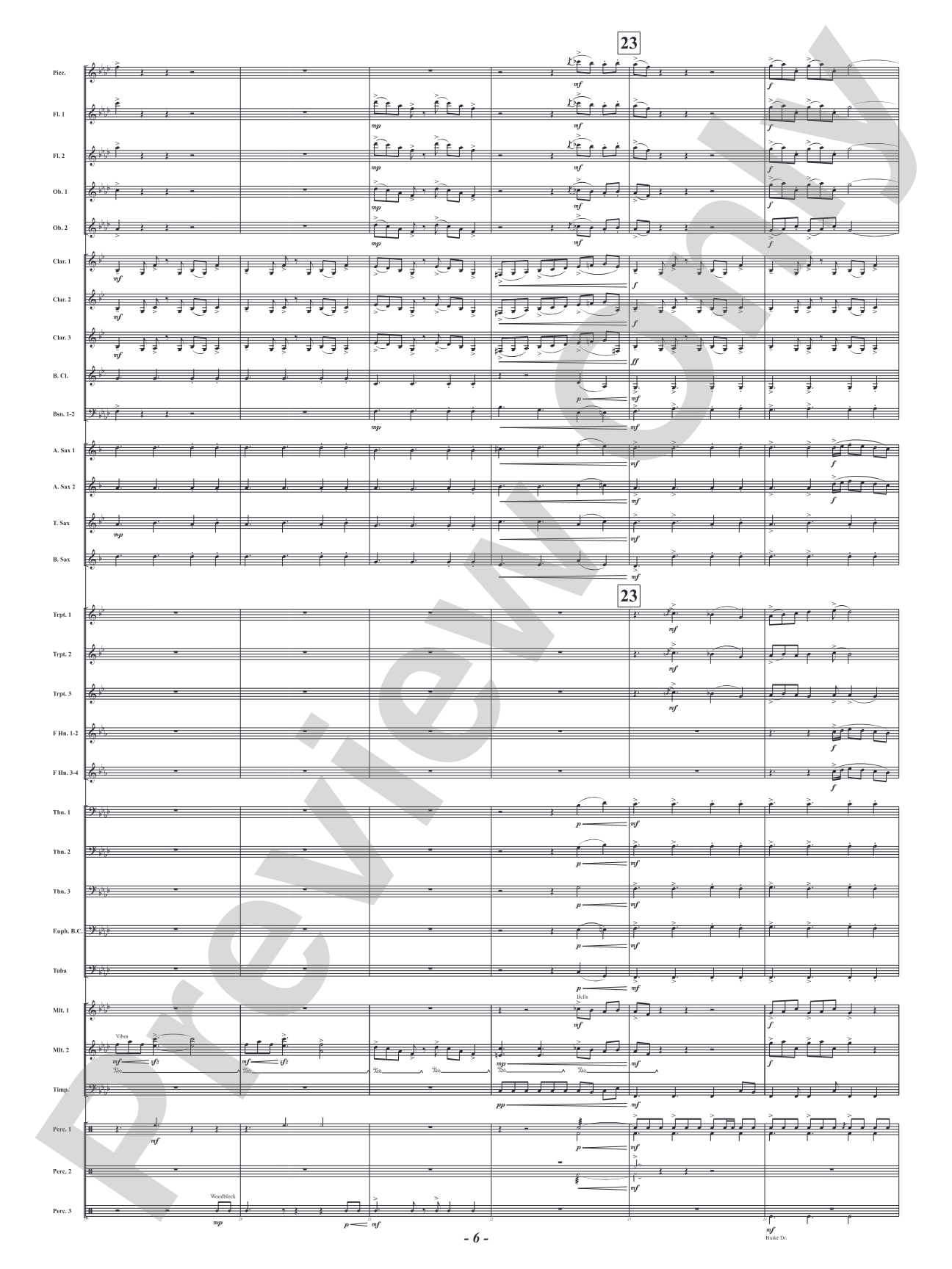Red Embers: Concert Band Conductor Score & Parts
