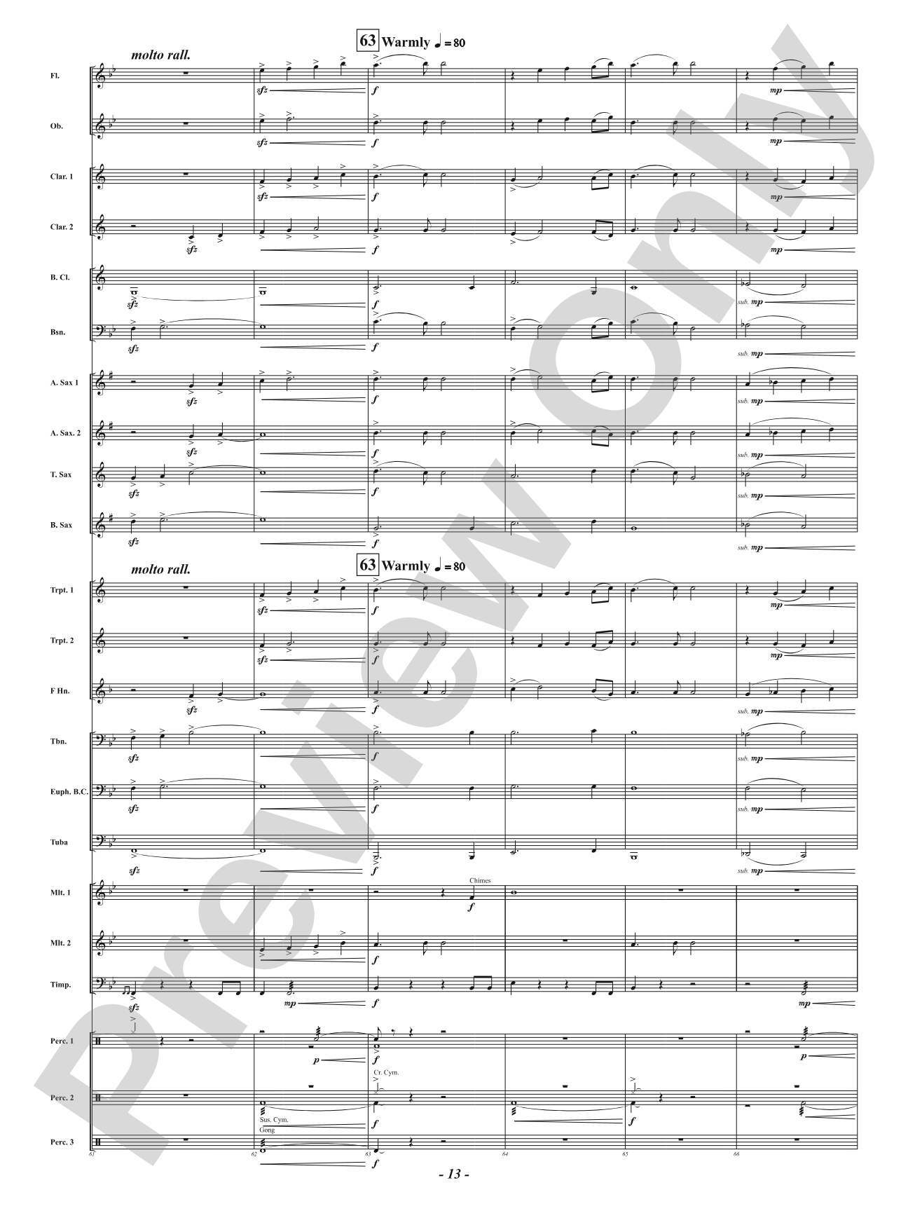 Unconquered Soul: Concert Band Conductor Score & Parts