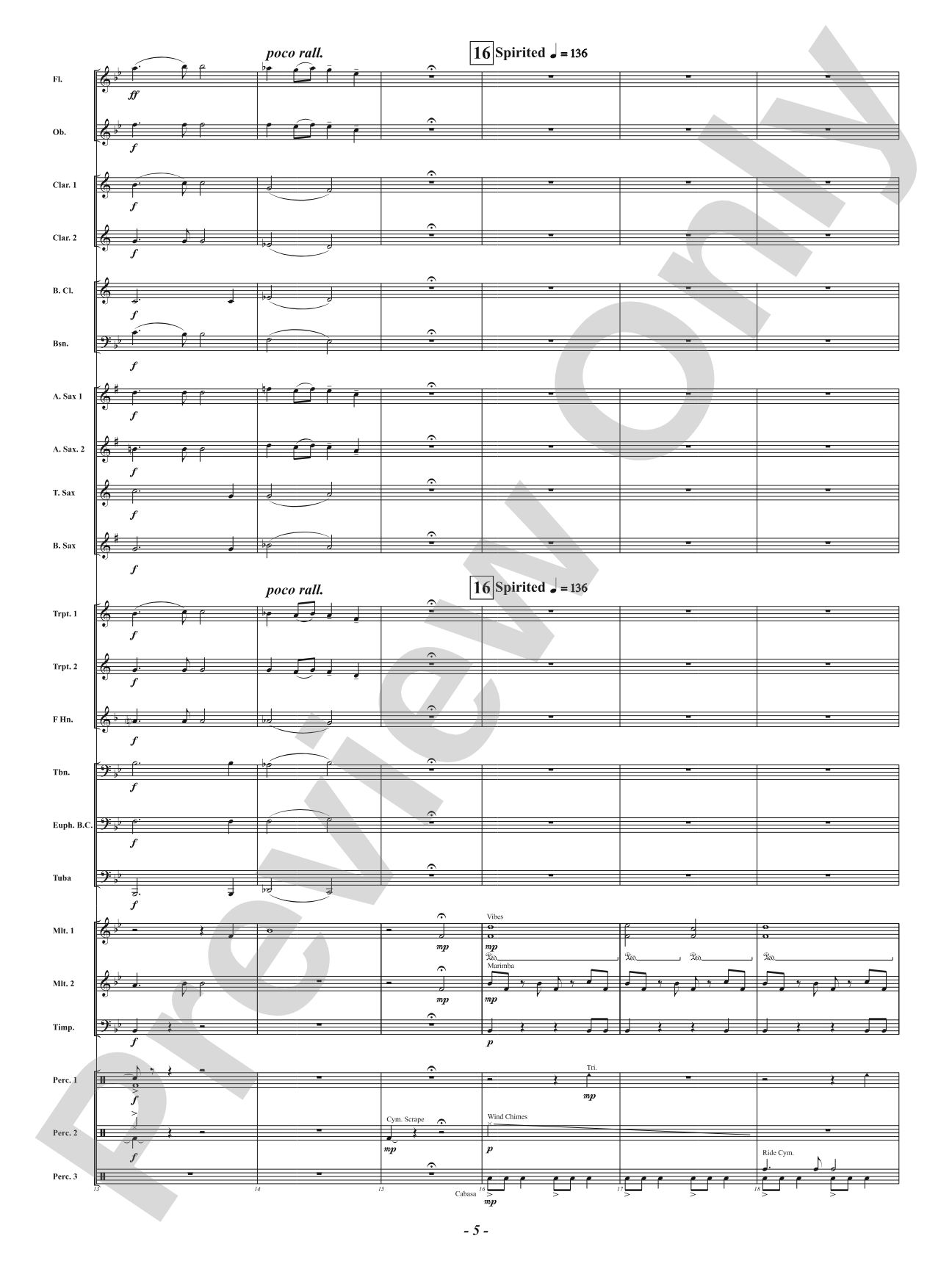 Unconquered Soul: Concert Band Conductor Score & Parts