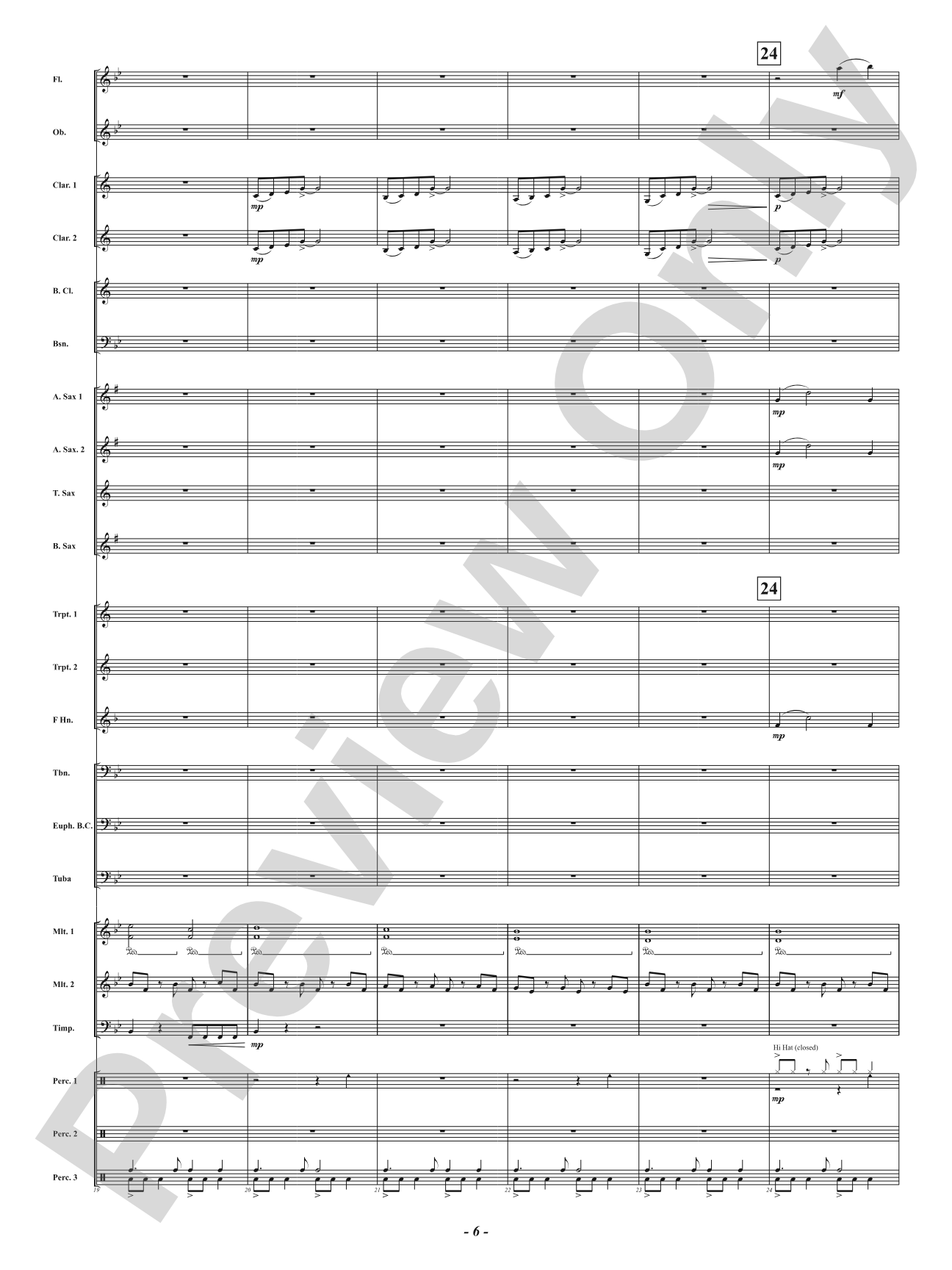 Unconquered Soul: Concert Band Conductor Score & Parts