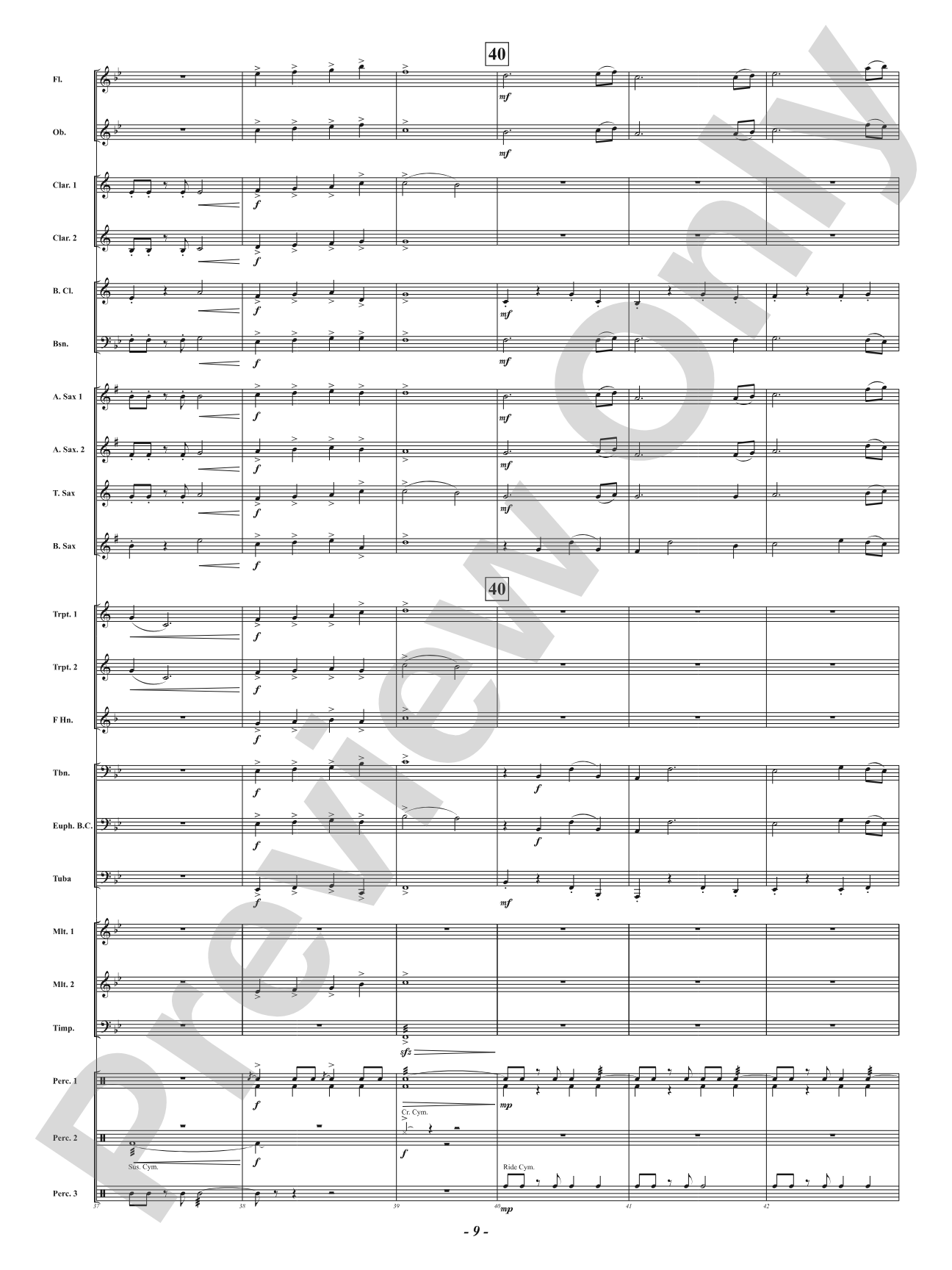 Unconquered Soul: Concert Band Conductor Score & Parts