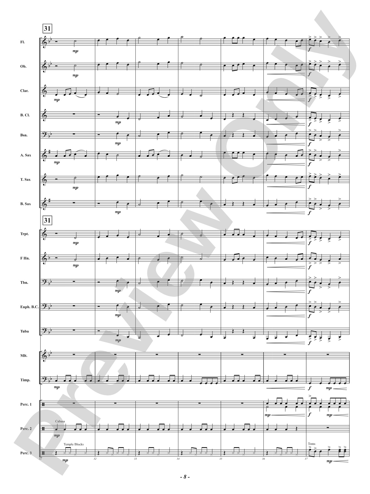 The Spirit Box: Concert Band Conductor Score & Parts