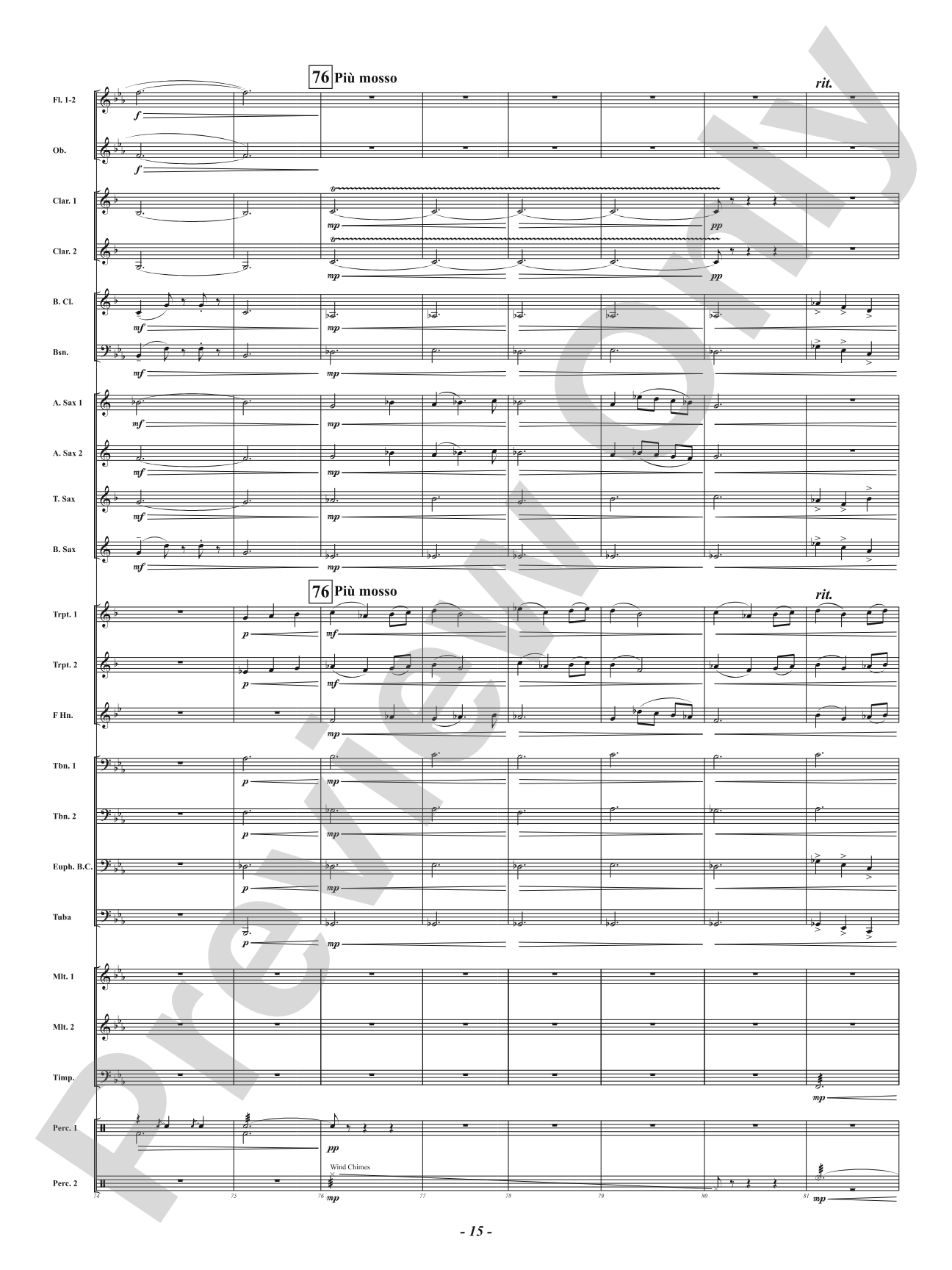 Without a Trace - The Disappearance of the "Lady Be Good" WWII Bomber: Concert Band Conductor Score & Parts