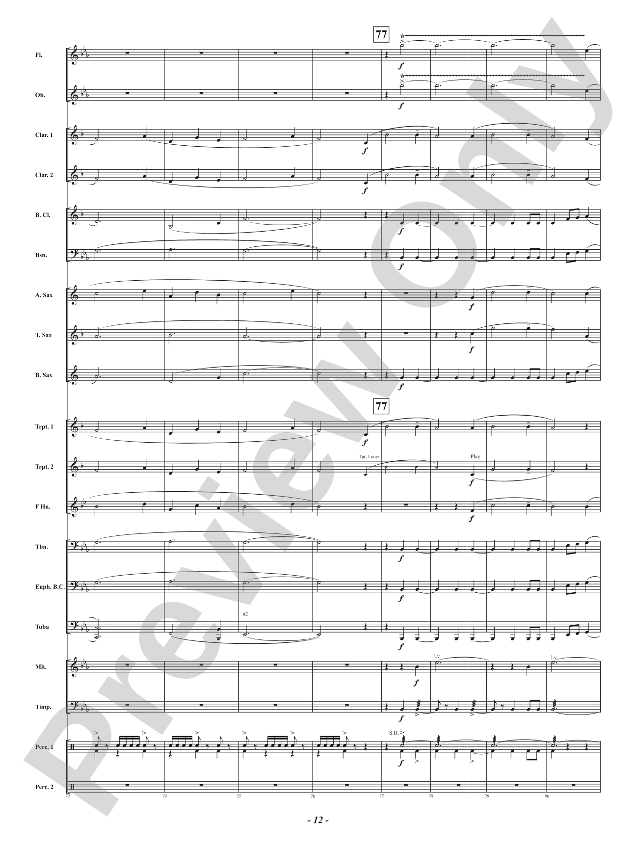 Catalan Serenade: Concert Band Conductor Score & Parts