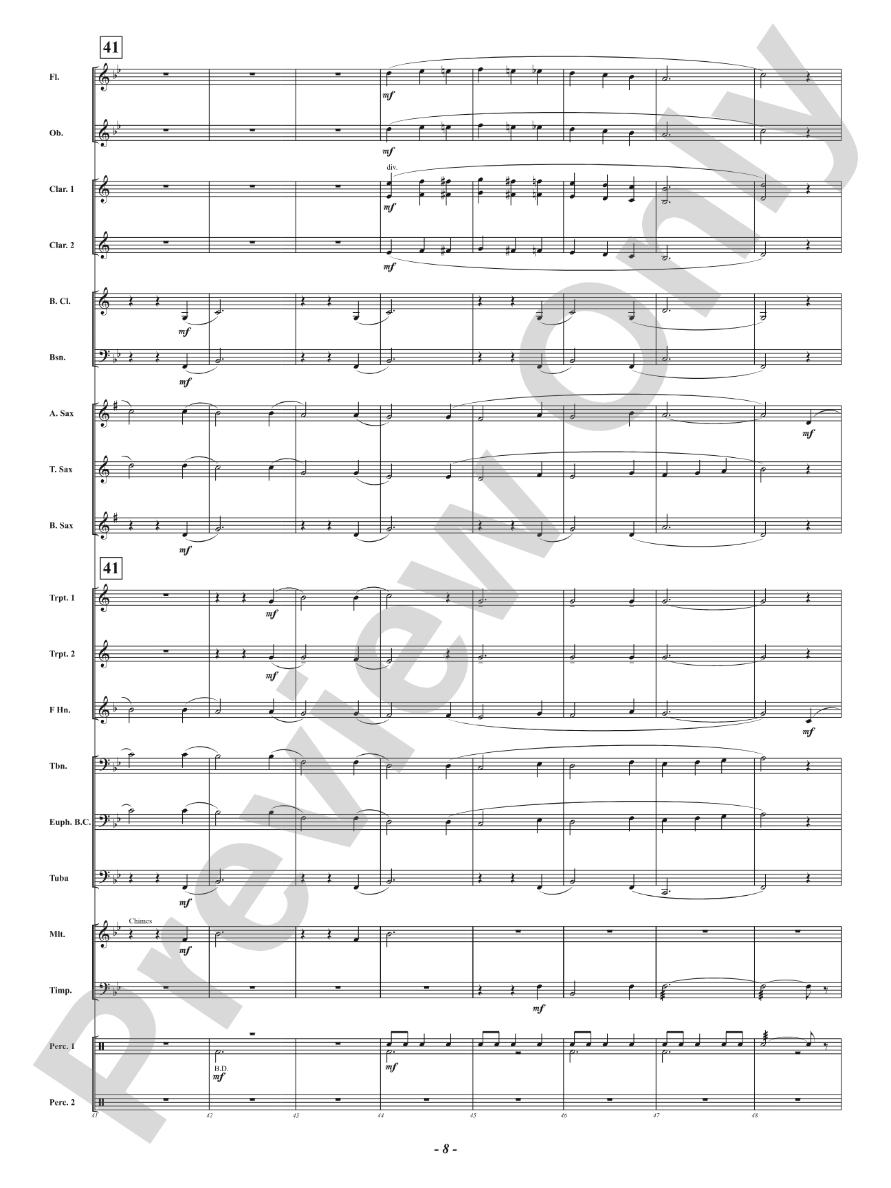Catalan Serenade: Concert Band Conductor Score & Parts