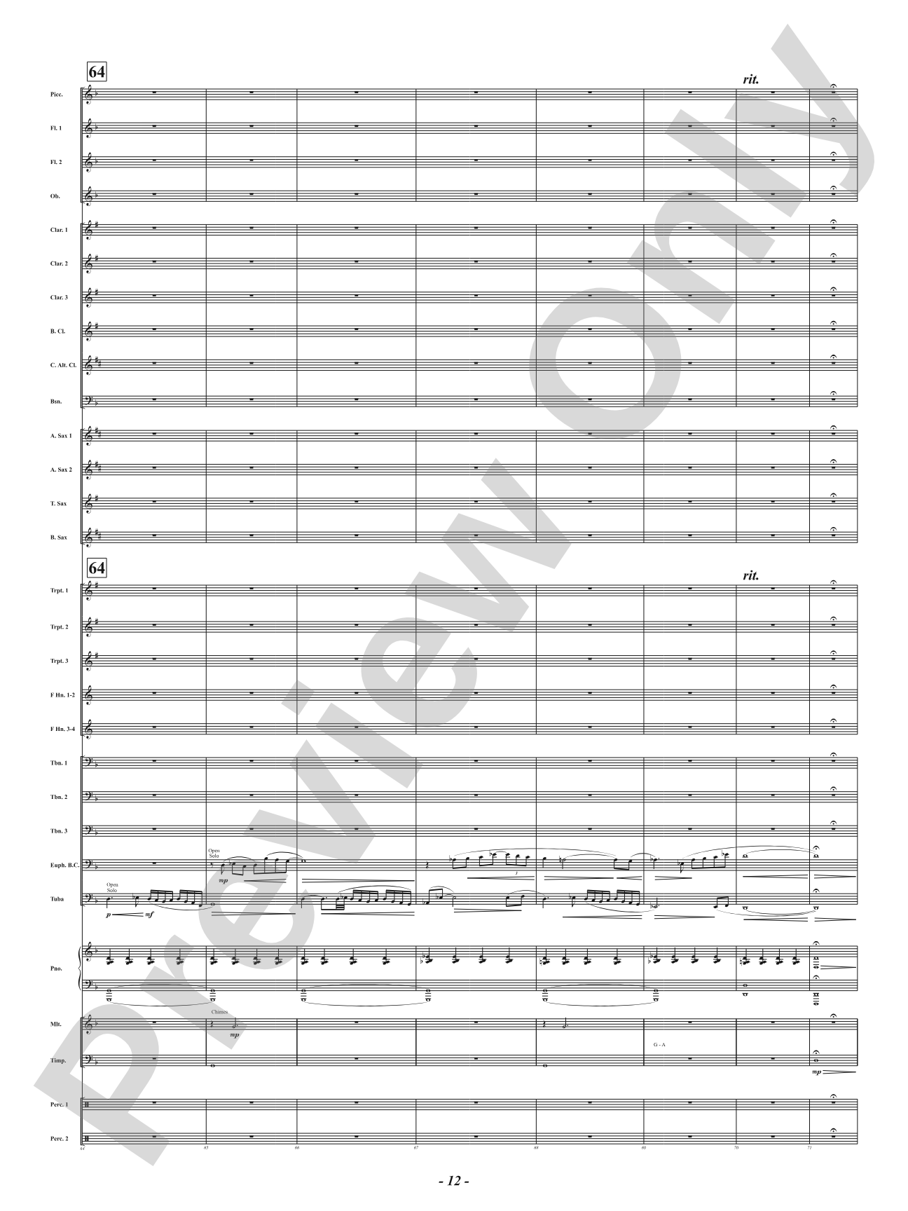 Mutations: Concert Band Conductor Score & Parts