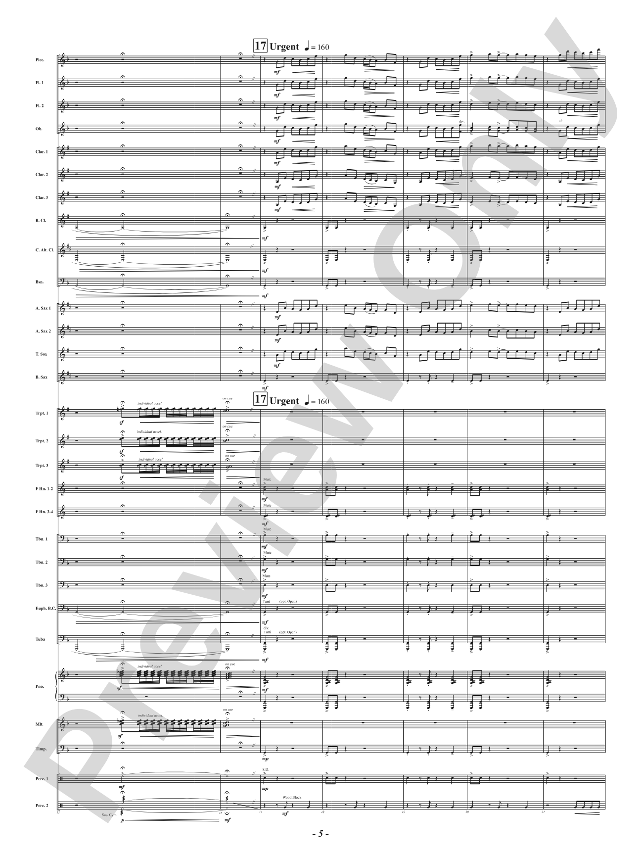 Mutations: Concert Band Conductor Score & Parts