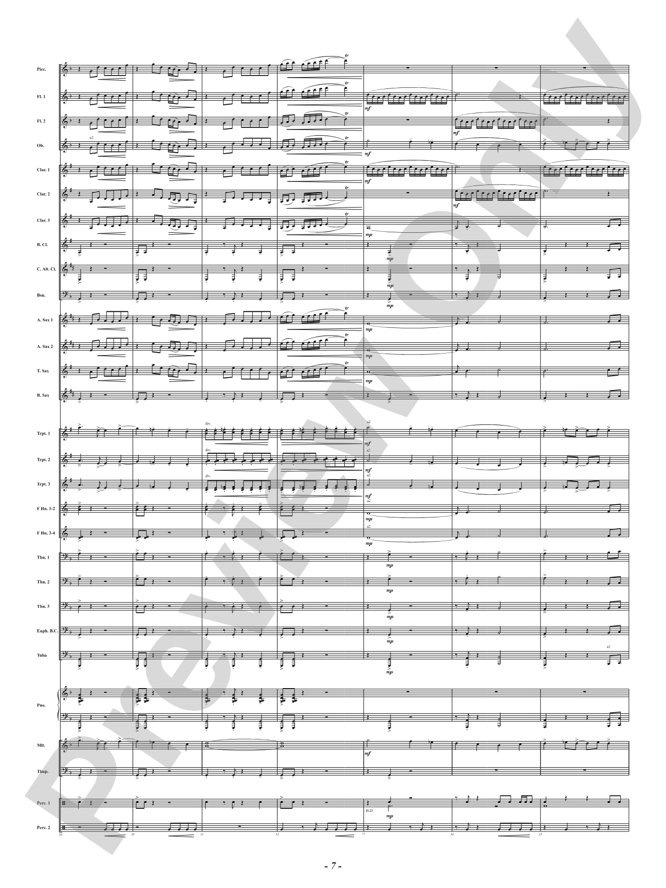 Mutations: Concert Band Conductor Score & Parts