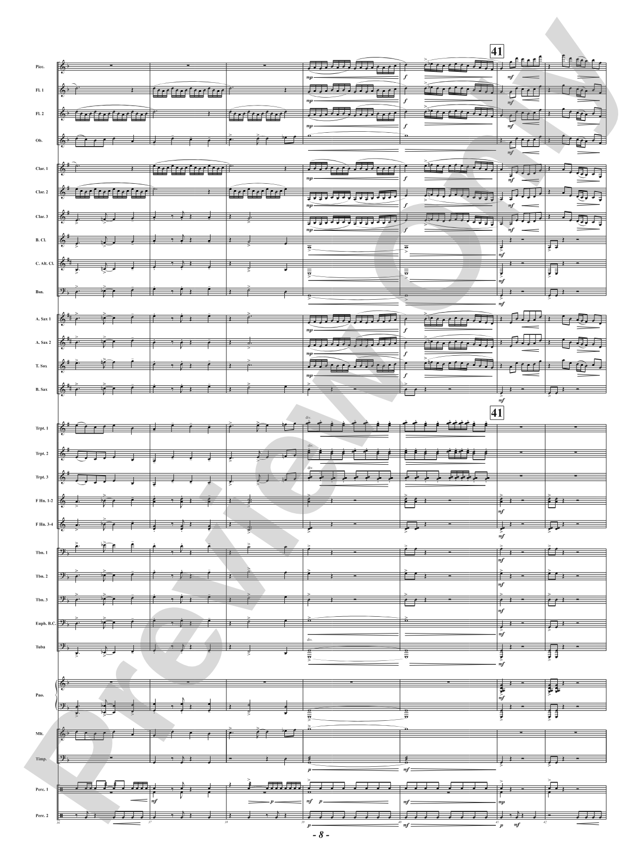 Mutations: Concert Band Conductor Score & Parts