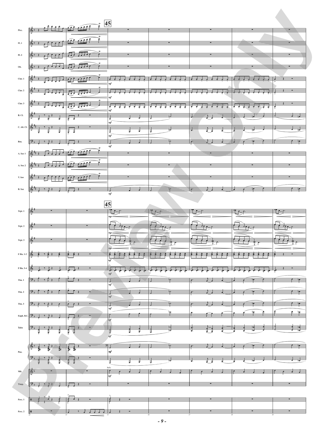 Mutations: Concert Band Conductor Score & Parts