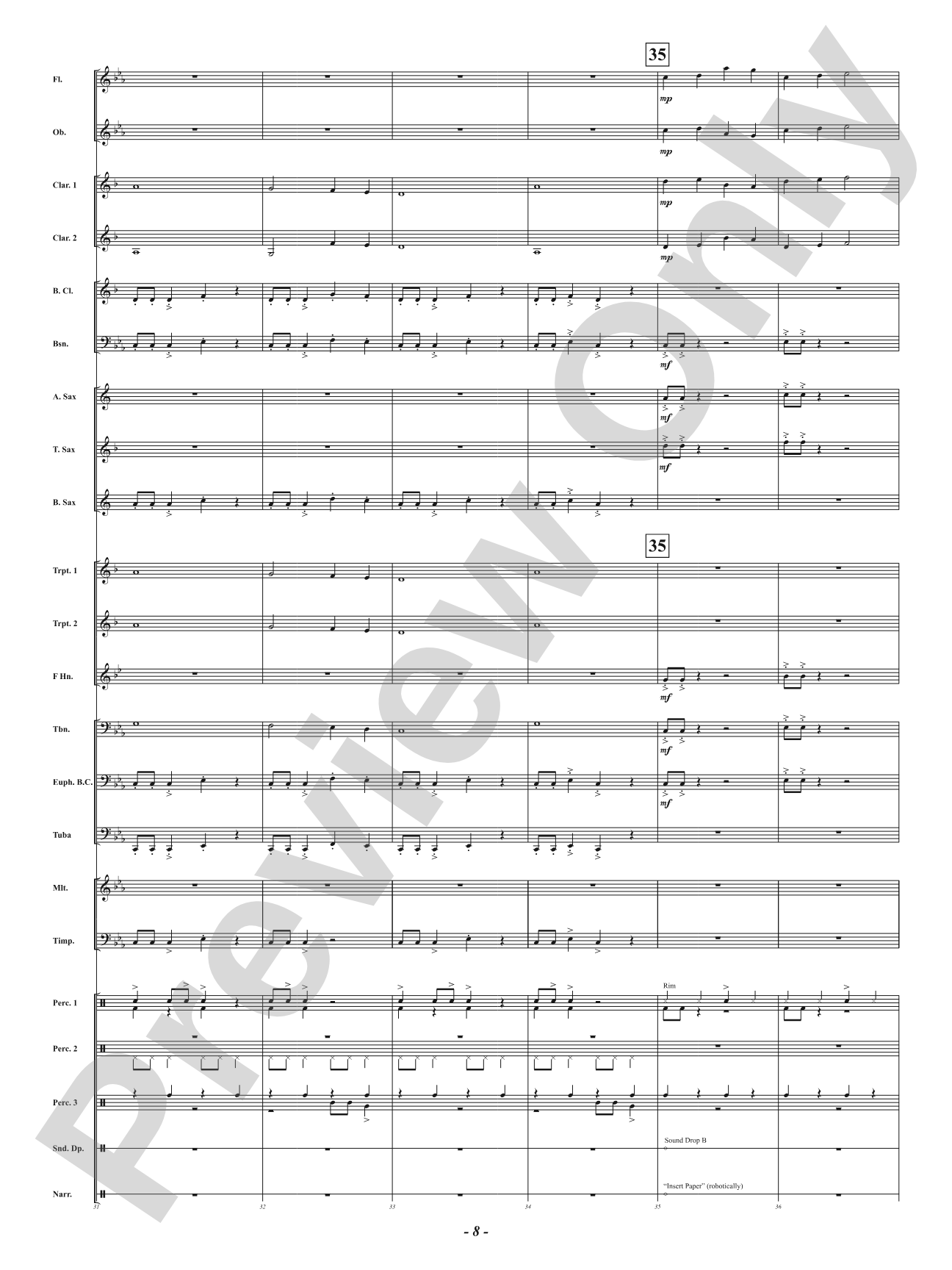 Shredder: Concert Band Conductor Score & Parts