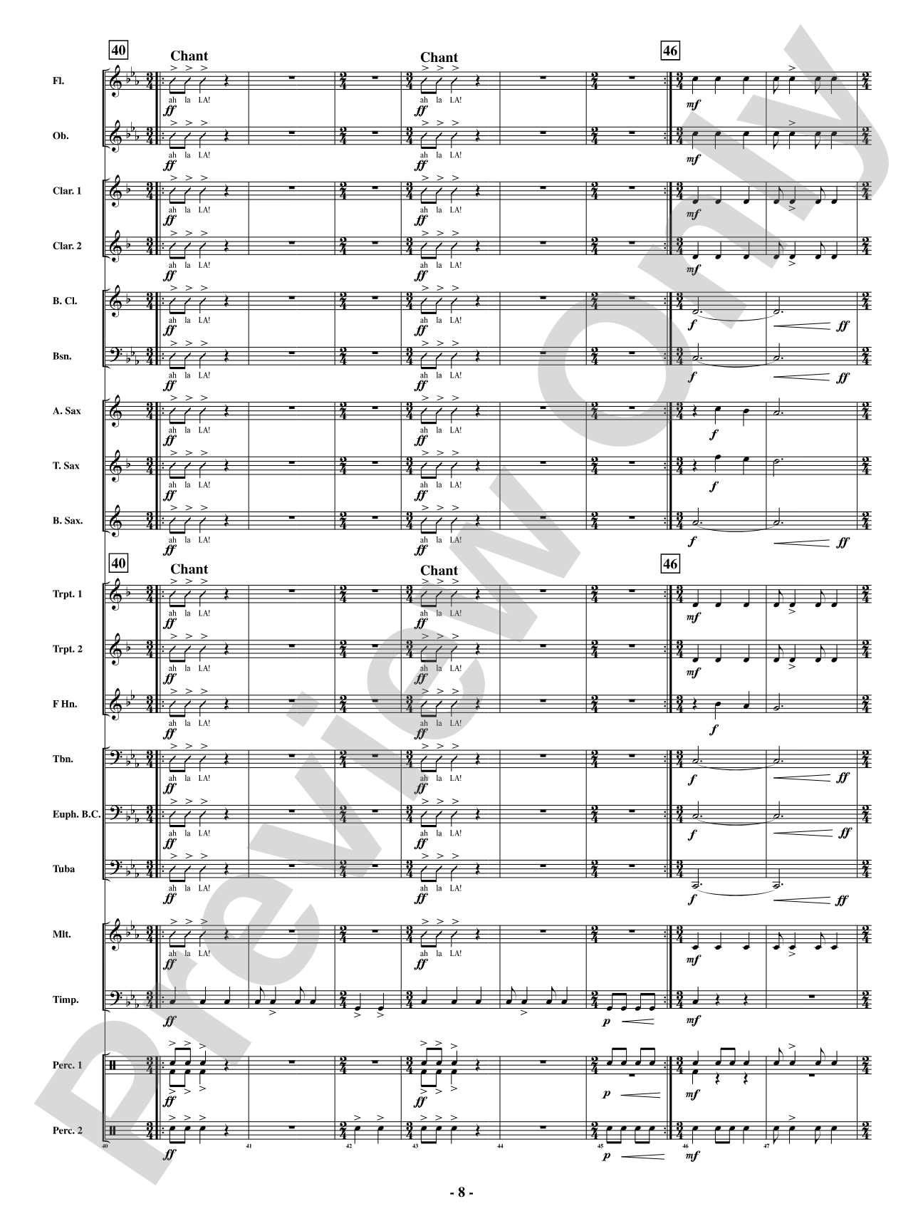 Alala - Battle Cry of the Ancients: Concert Band Conductor Score & Parts