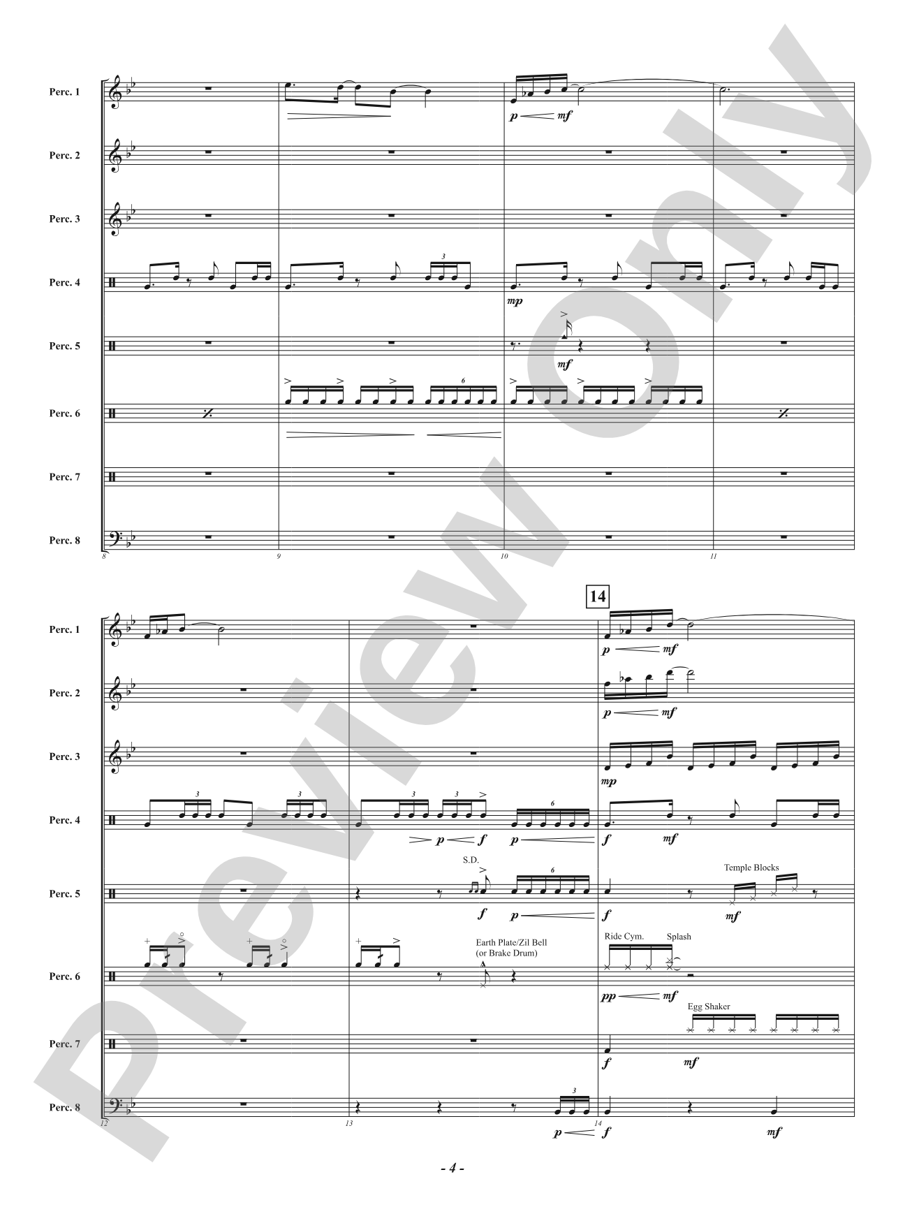 Ritmo Bongito: Score