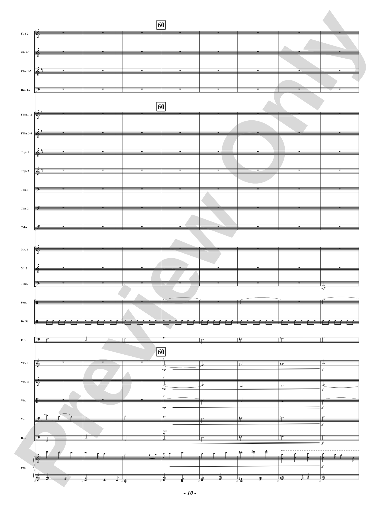 Ukrainian Bell Carol: Full Orchestra Conductor Score & Parts