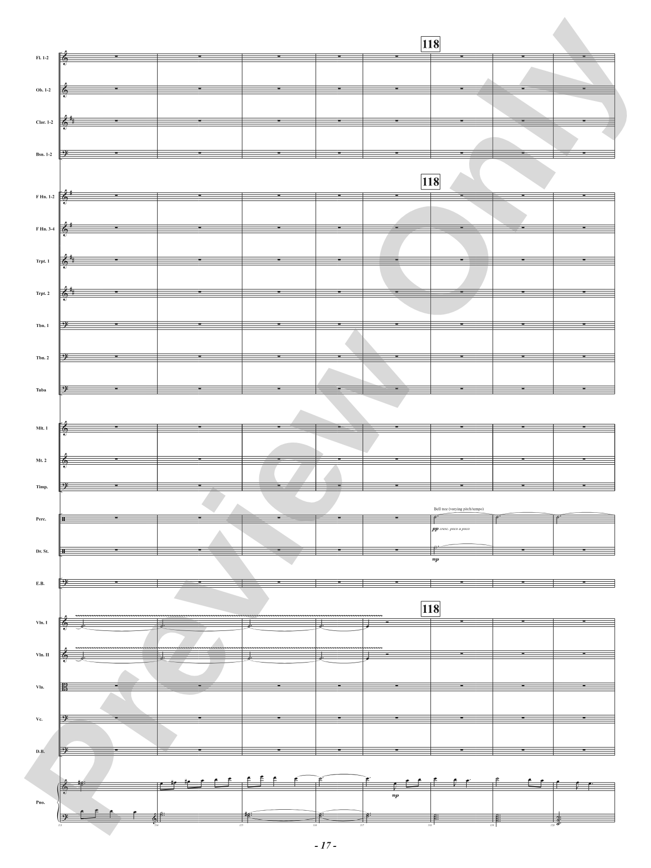 Ukrainian Bell Carol: Full Orchestra Conductor Score & Parts