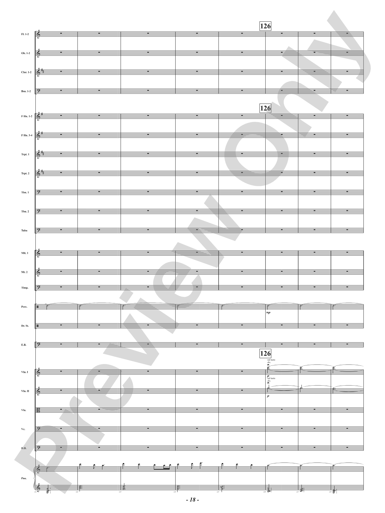 Ukrainian Bell Carol: Full Orchestra Conductor Score & Parts