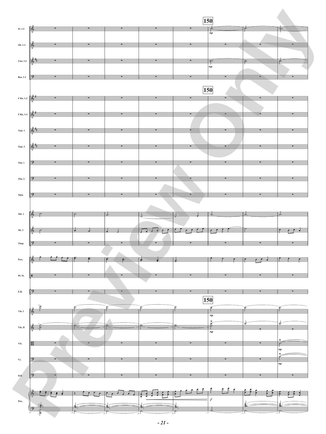 Ukrainian Bell Carol: Full Orchestra Conductor Score & Parts