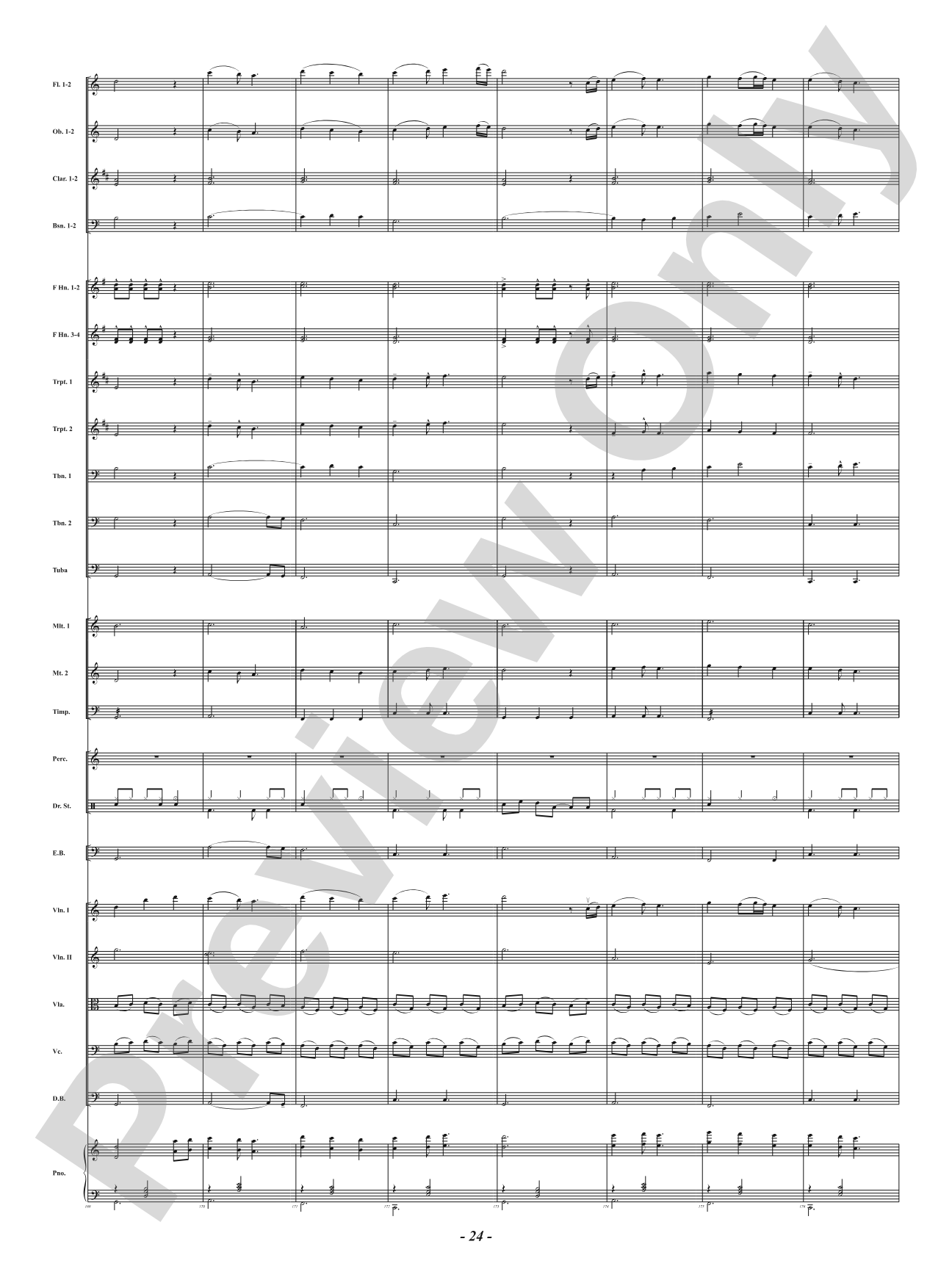 Ukrainian Bell Carol: Full Orchestra Conductor Score & Parts