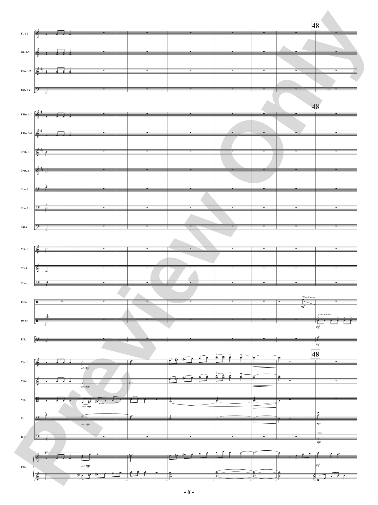 Ukrainian Bell Carol: Full Orchestra Conductor Score & Parts