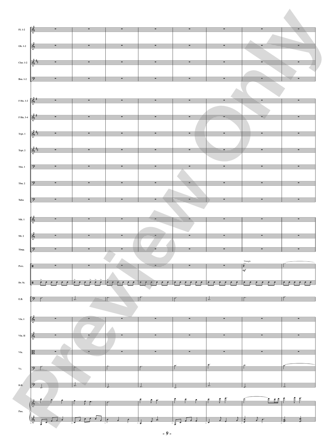 Ukrainian Bell Carol: Full Orchestra Conductor Score & Parts