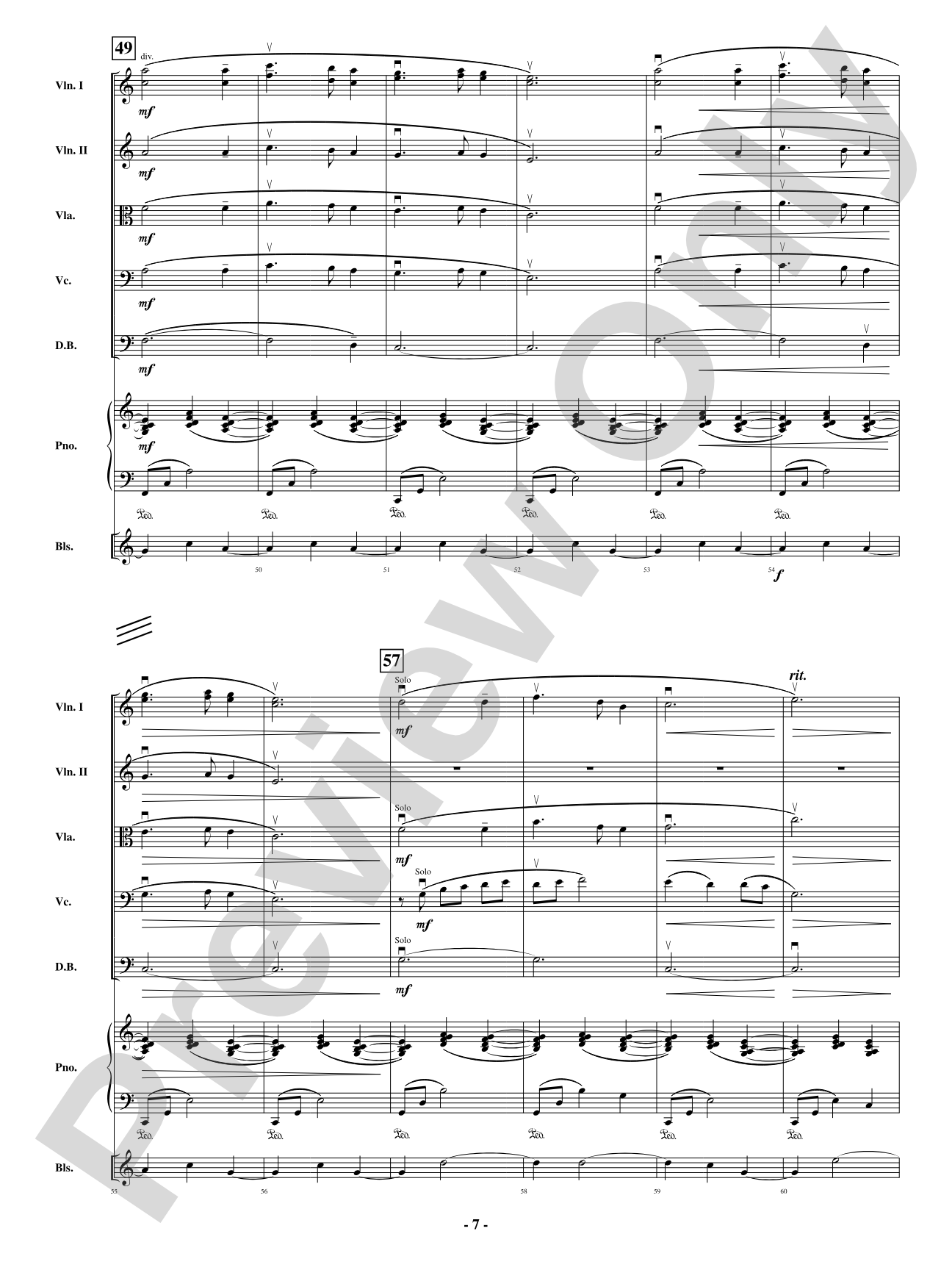 Heavenly Peace - Based on "Silent Night": String Orchestra Conductor Score & Parts