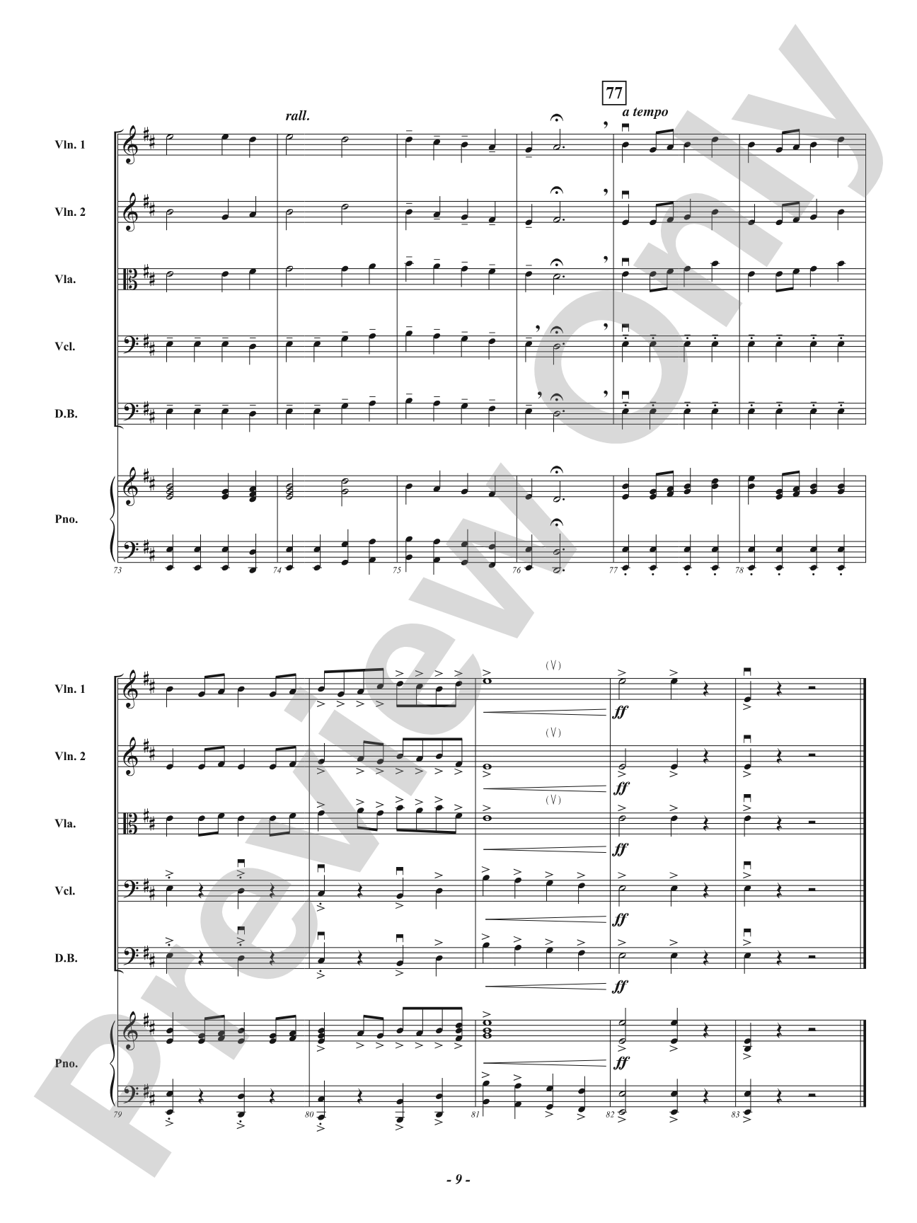 Kingmaker: String Orchestra Conductor Score & Parts